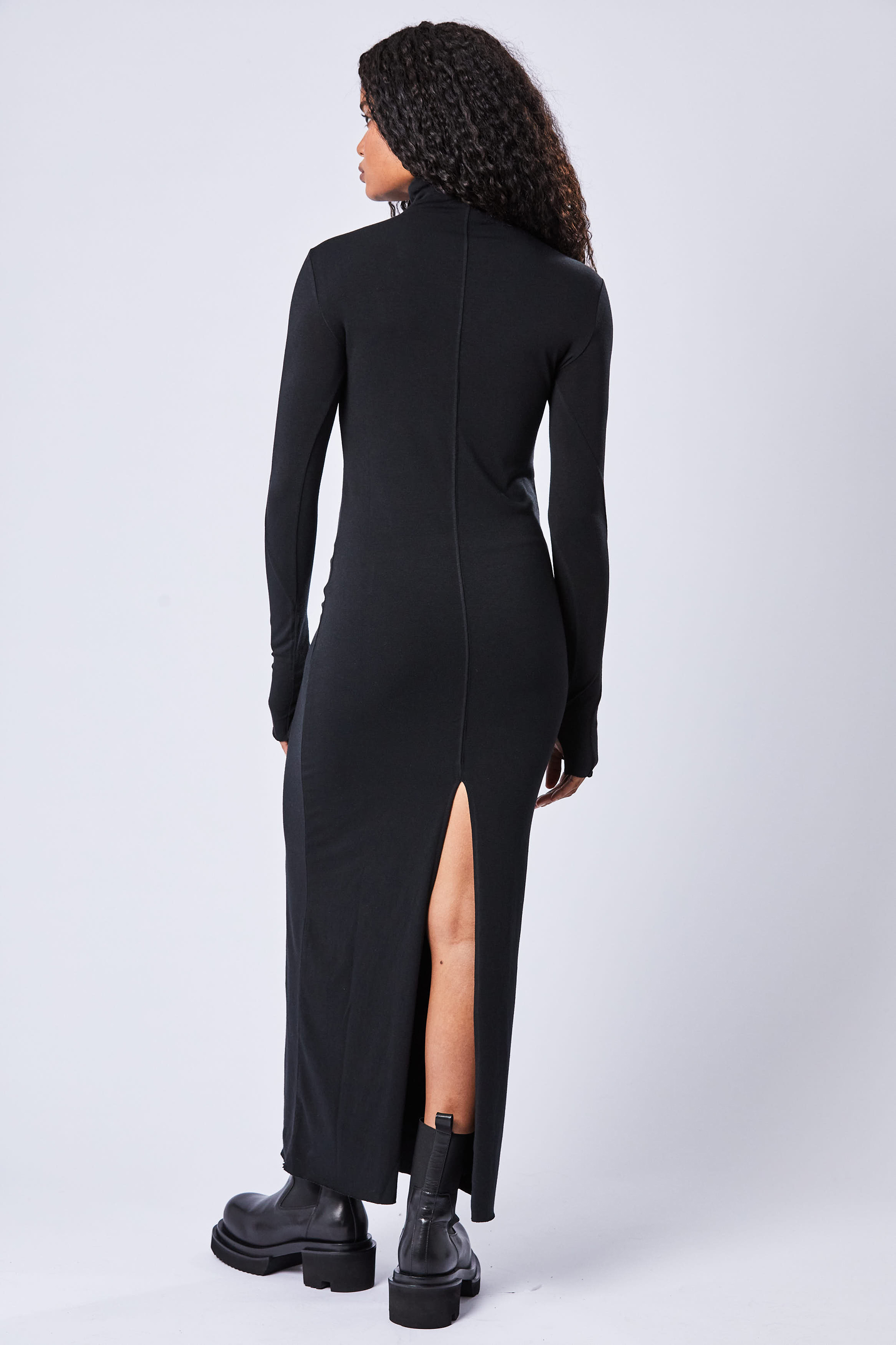 THOM KROM Long Jersey Roll Neck Dress THOM KROM Long Jersey Roll Neck Dress