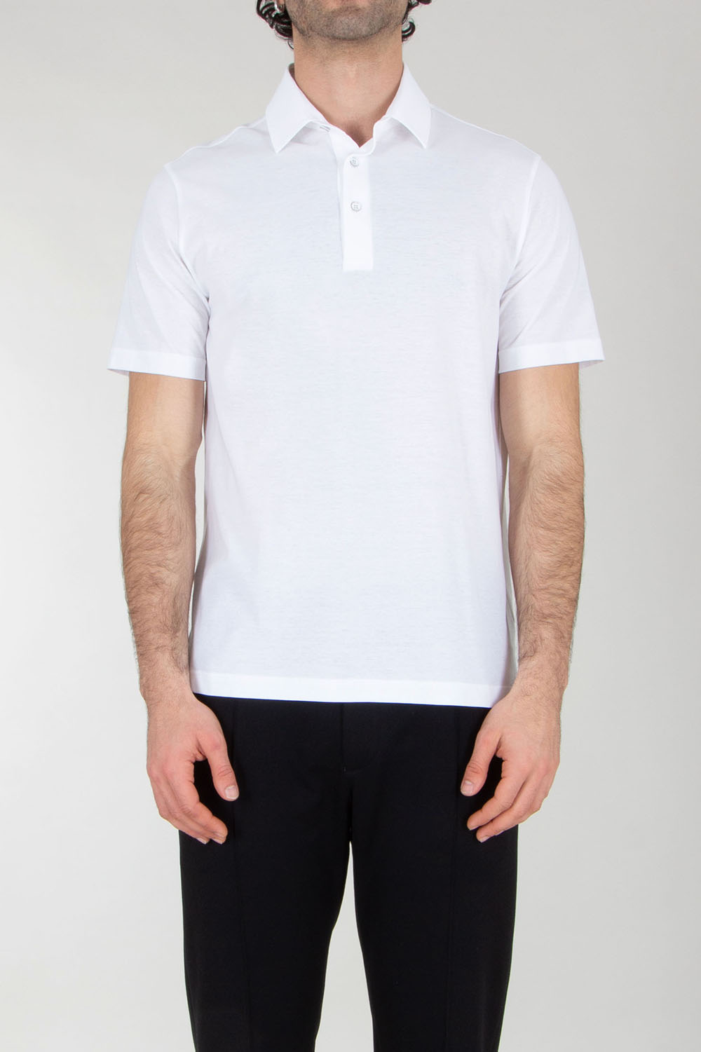HERNO Regular Fit Cotton Polo Shirt 