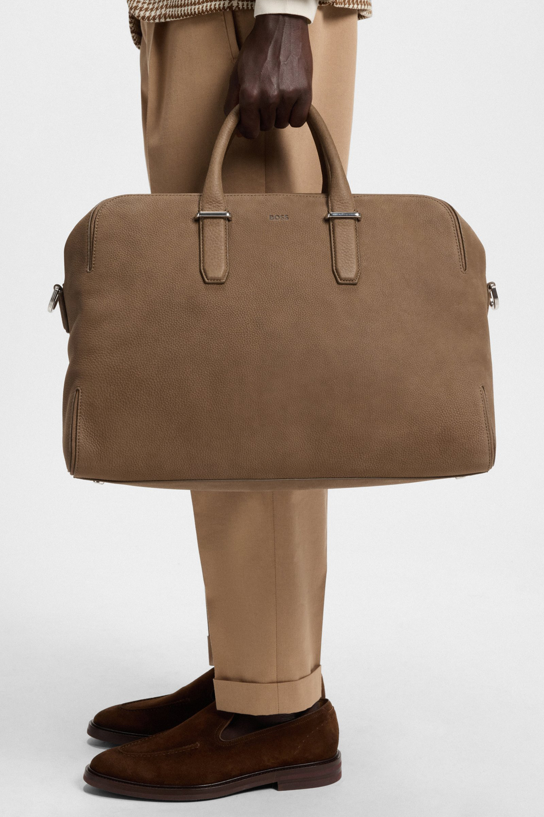 BOSS Grained Leather Holdall Madison Tasche, Zubehör, Handtasche, Aktentasche, Tragetasche