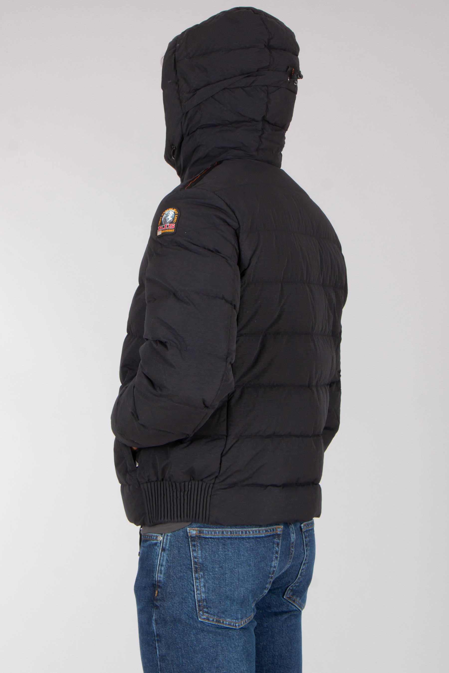PARAJUMPERS Regular Fit Peached Nylon Canvas Hooded Down Jacket Cassian Mantel, Jacke, Kapuze, Jeanshose, Kapuzenpulli