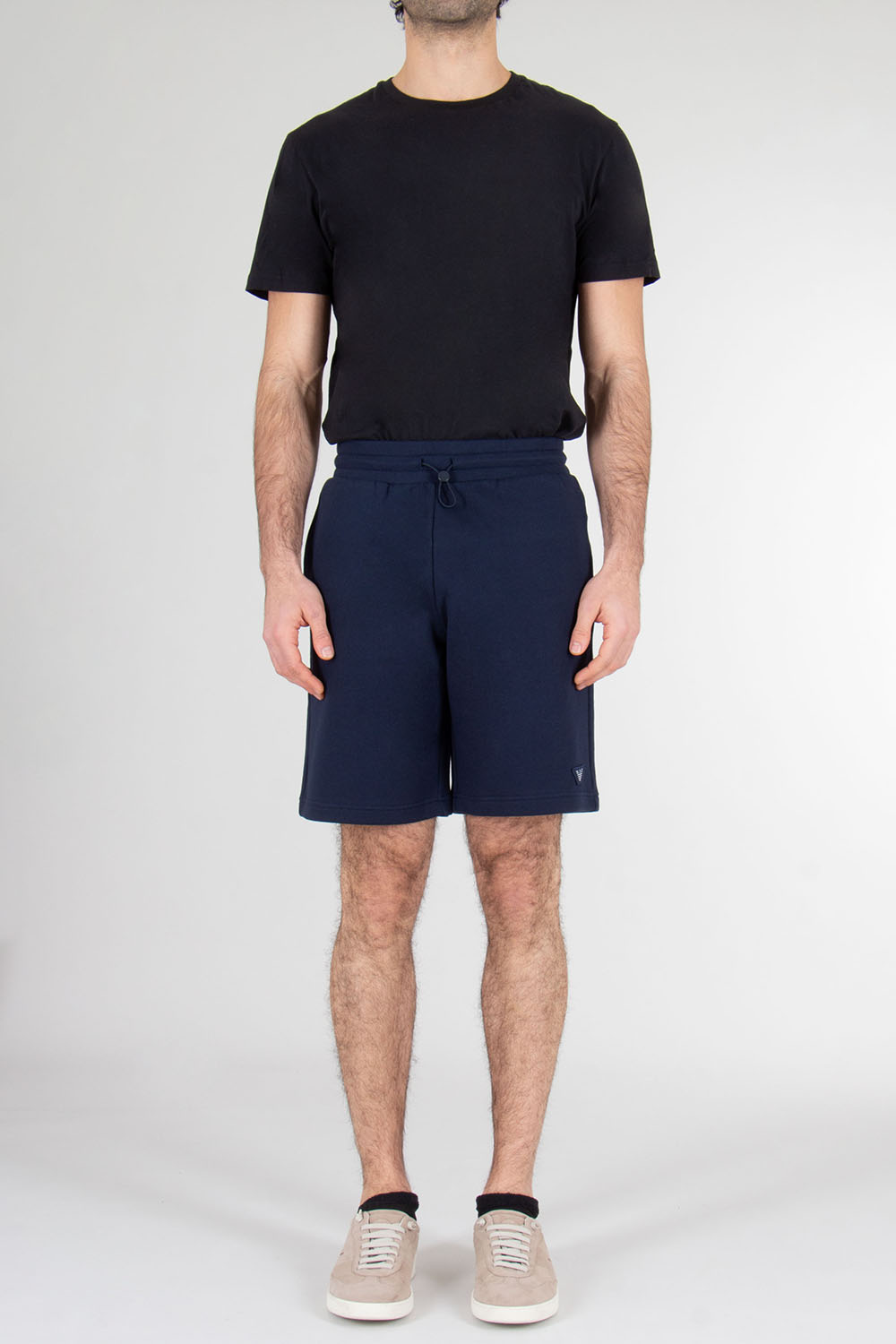 EMPORIO ARMANI Relaxed Fit Cotton-Modal French Terry Loungewear Shorts