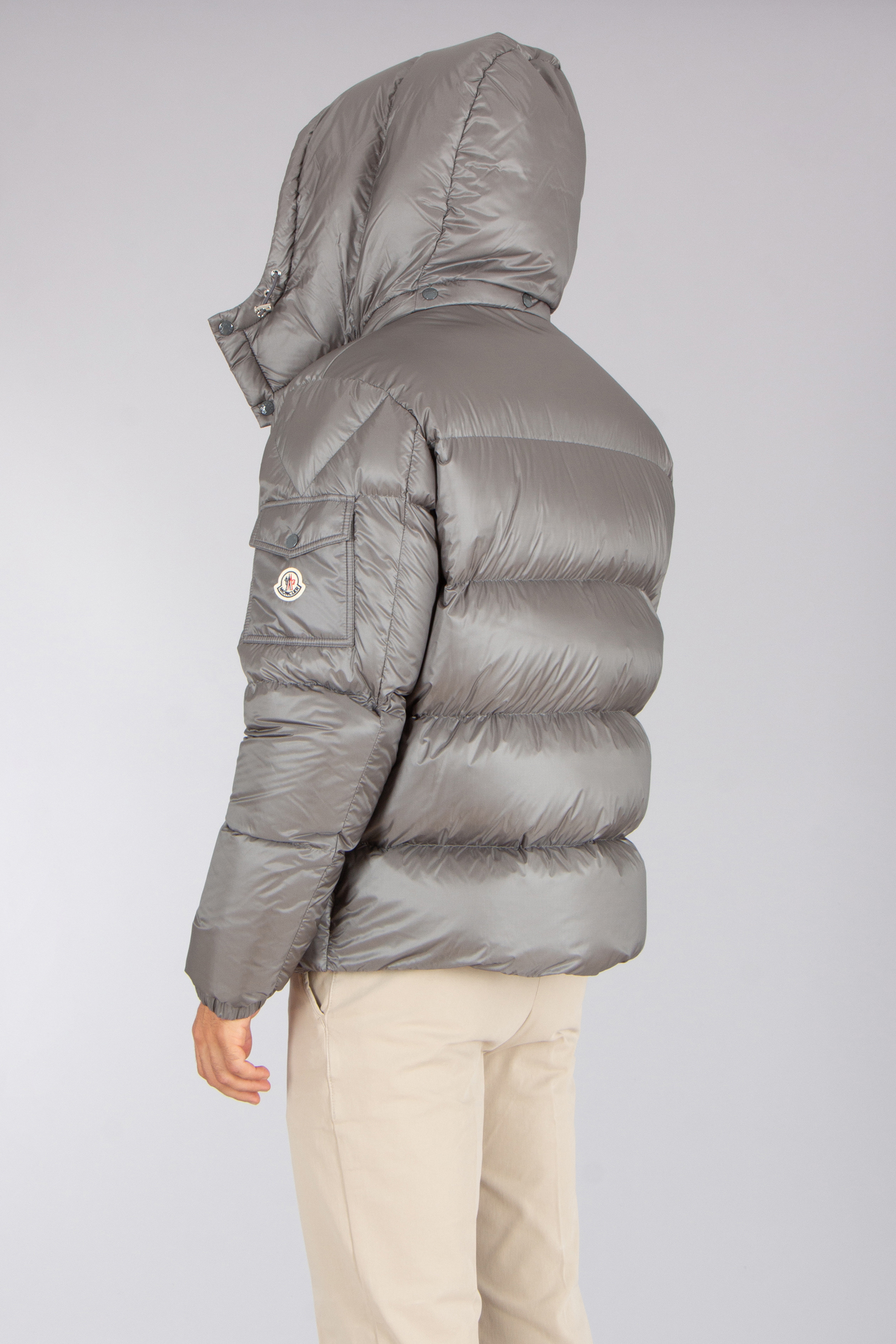 MONCLER Couyere Regular Fit Recycled Nylon Micro Ripstop Down Jacket Mantel, Jacke, Kapuze, Mann, Person