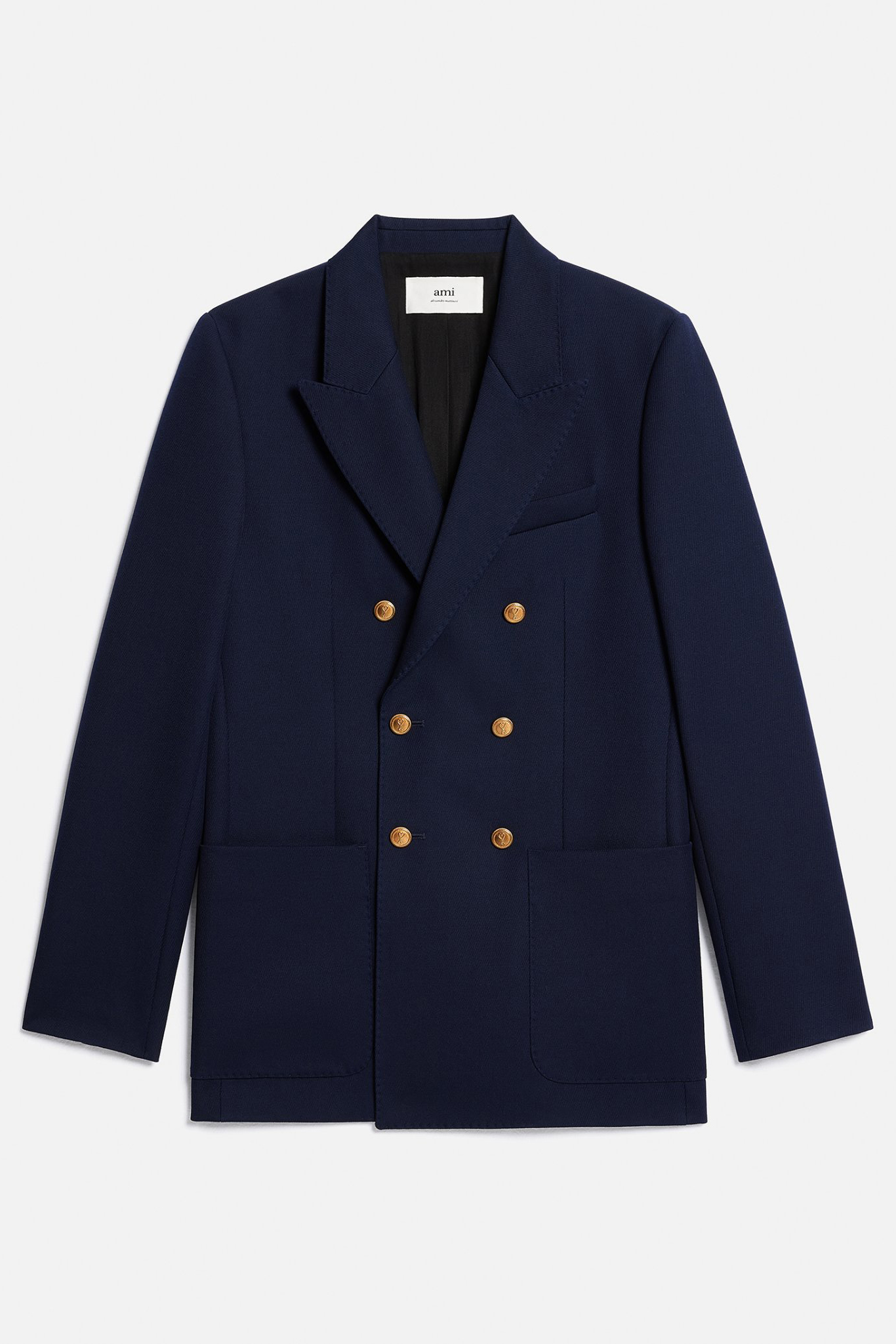 AMI PARIS Tailored Fit Virgin Wool Blazer AMI PARIS Tailored Fit Virgin Wool Blazer