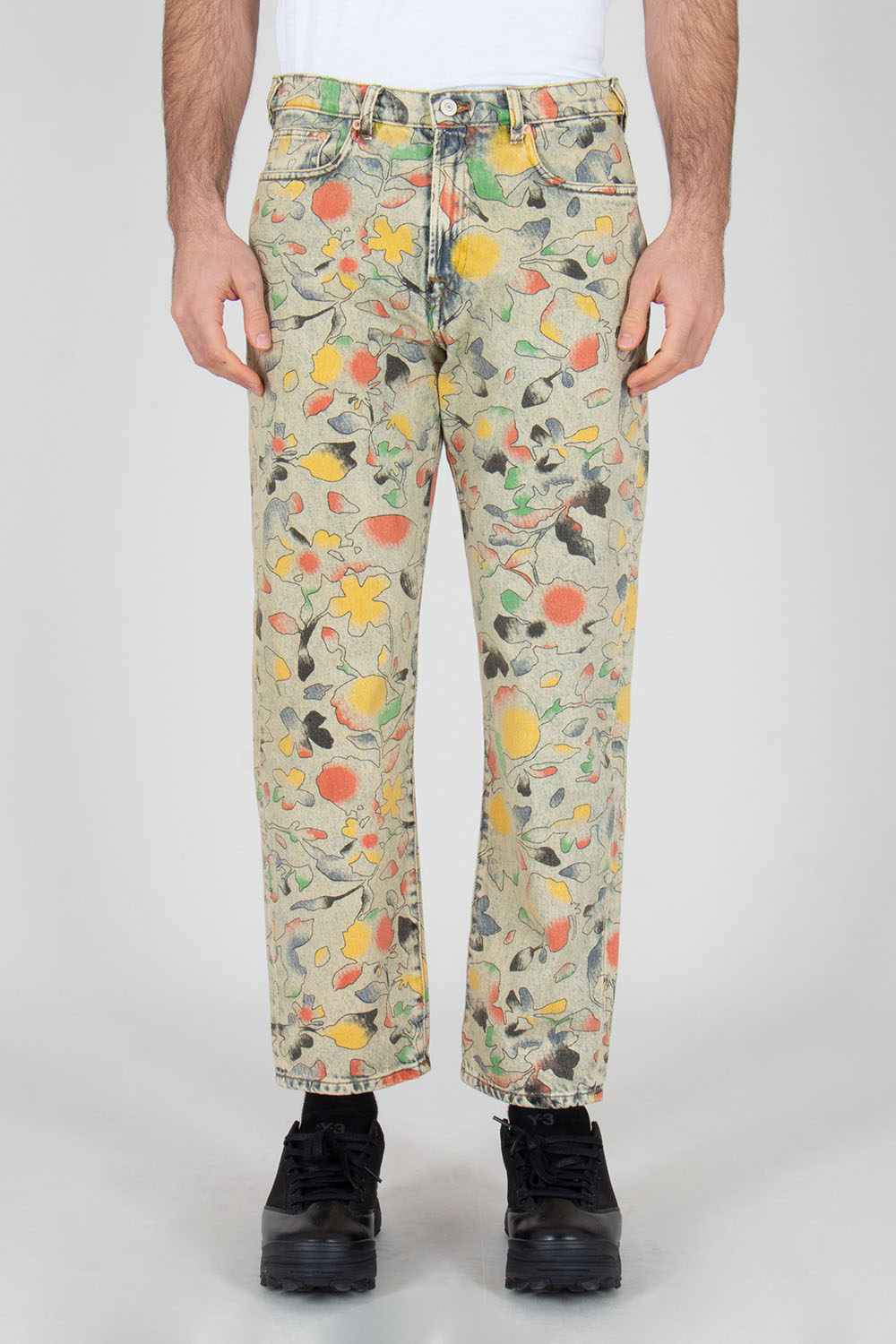 PAUL SMITH Relaxed Tapered Fit Good Fortune Floral Print Denim Jacket