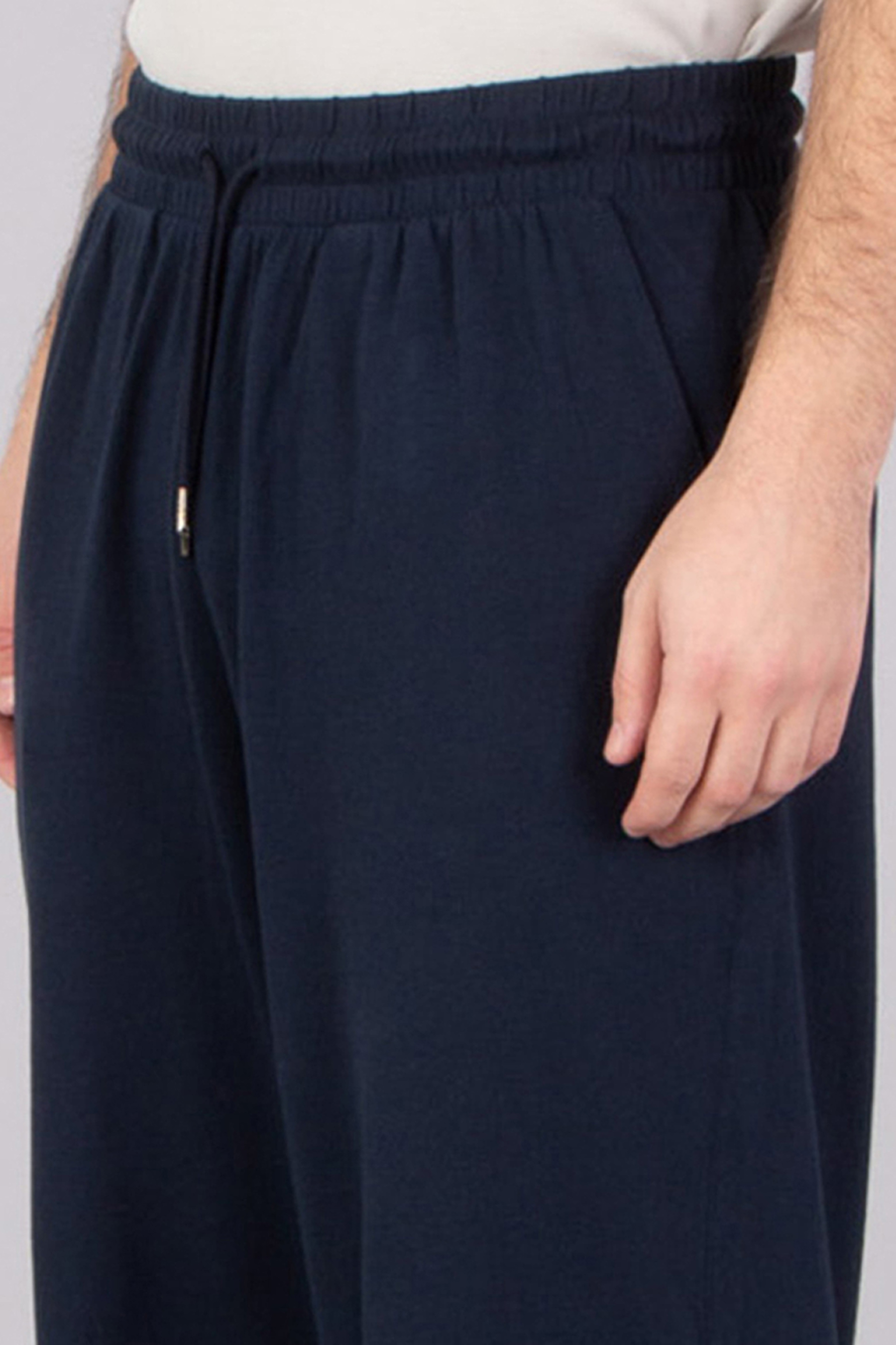 EMPORIO ARMANI Relaxed Fit Cotton Beachwear Pants EMPORIO ARMANI Relaxed Fit Cotton Beachwear Pants