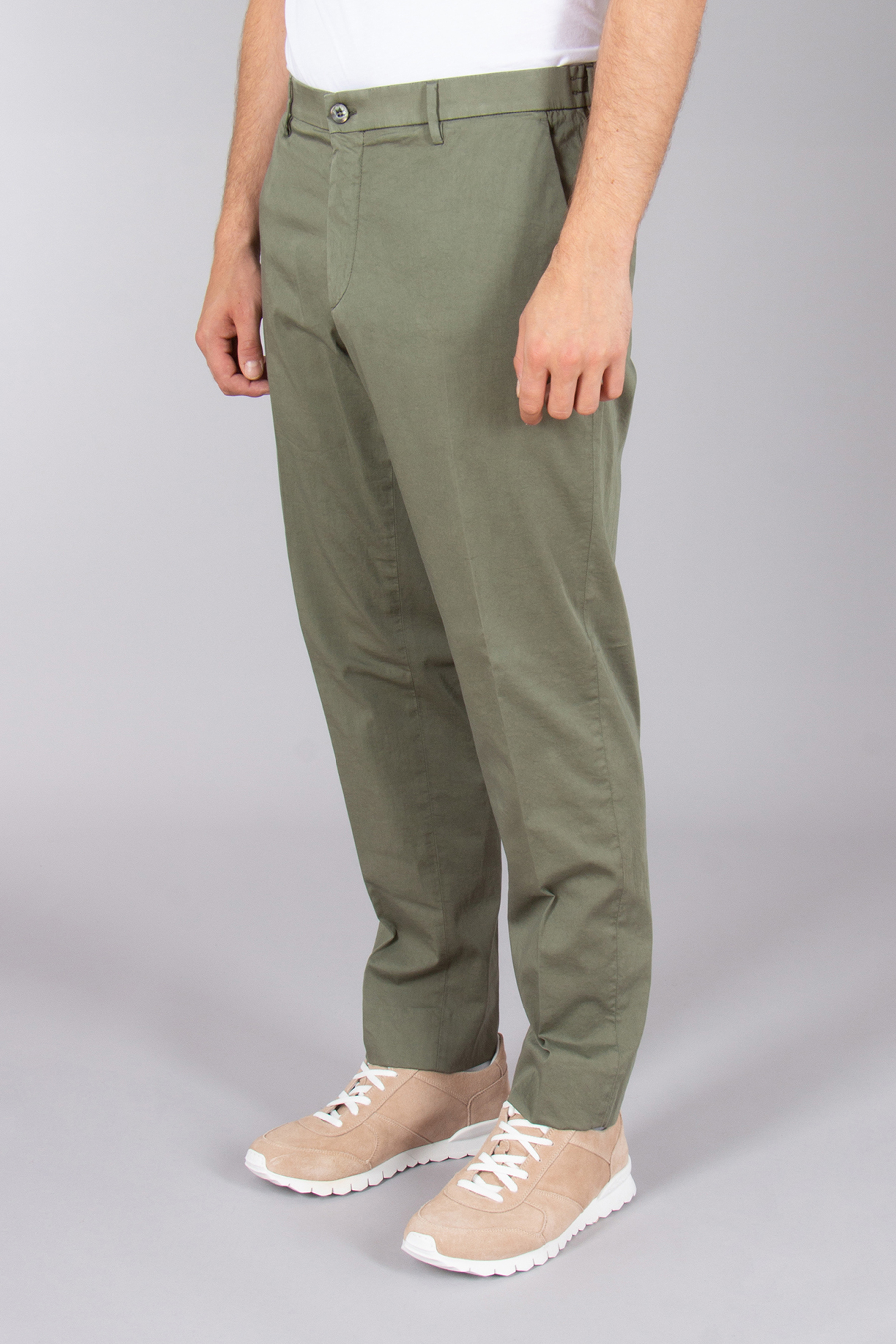 GTA Slim Fit Cotton-Silk Strech Pants Davide GTA Slim Fit Cotton-Silk Strech Pants Davide