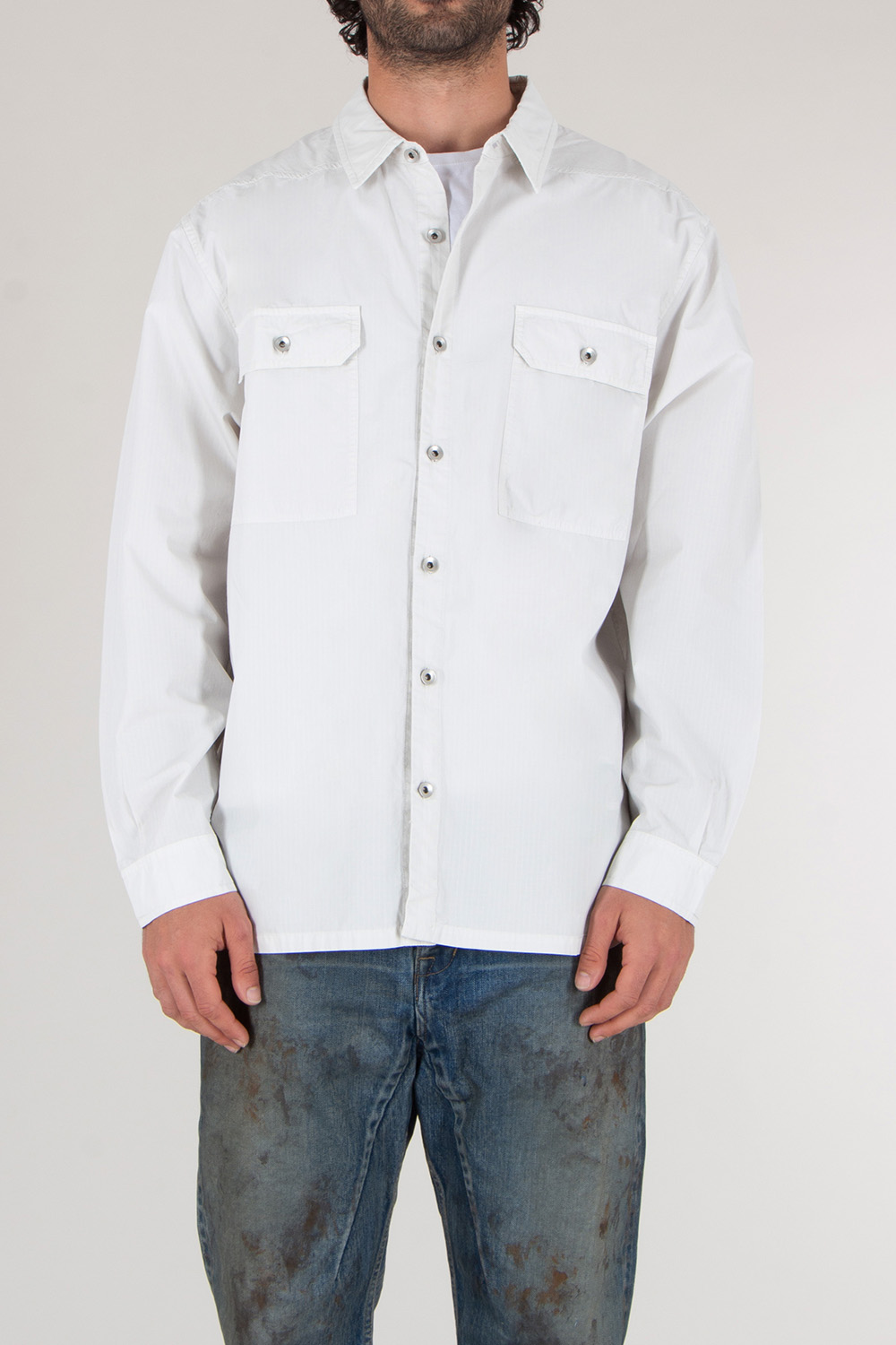 RICK OWENS DRKSHDW Oversized Organic Ripstop Cotton Overshirt Jumbo
