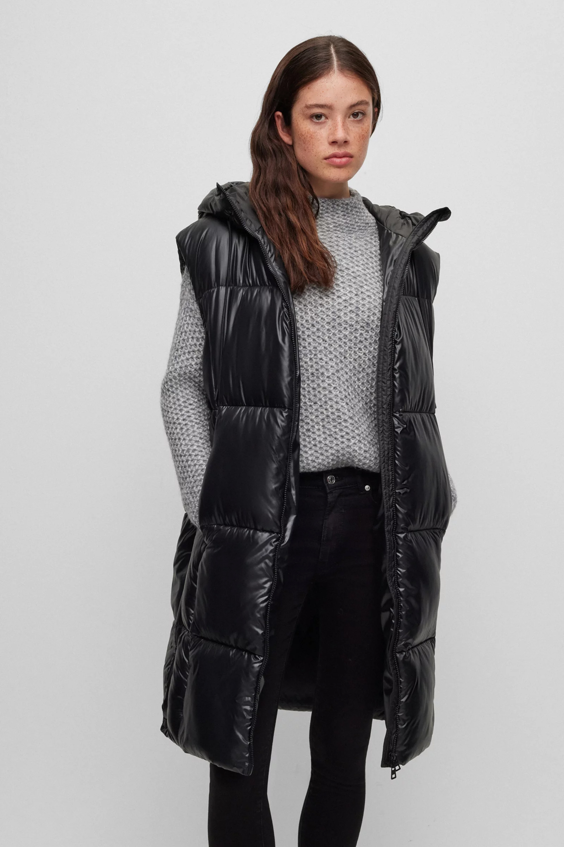 HUGO Quilted Recycled Synthetics Vest Felixia HUGO Quilted Recycled Synthetics Vest Felixia