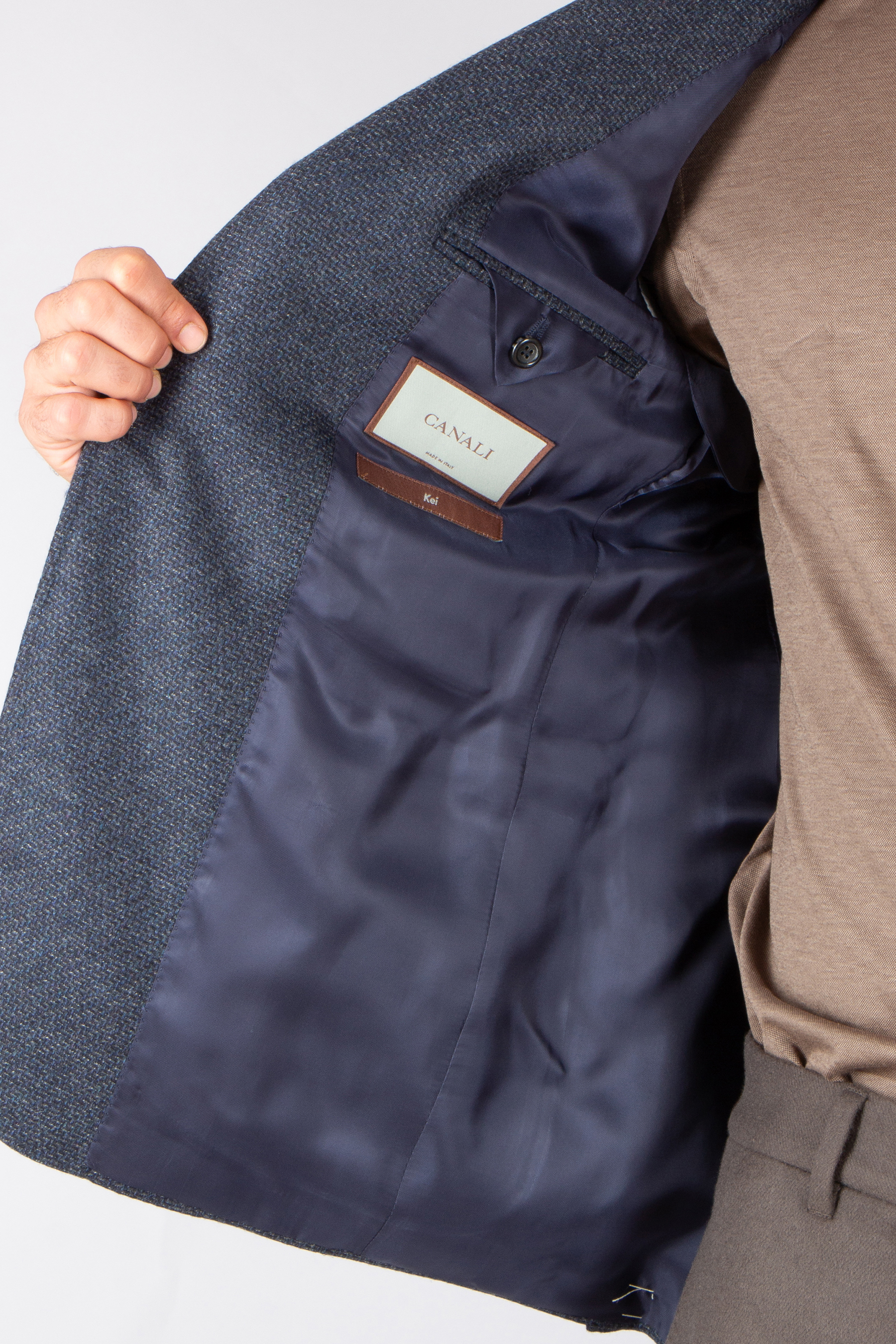 CANALI Modern Fit Micro Patterned Wool Jacket Kei Bekleidung, Mantel, Jacke, Weste, Hosen