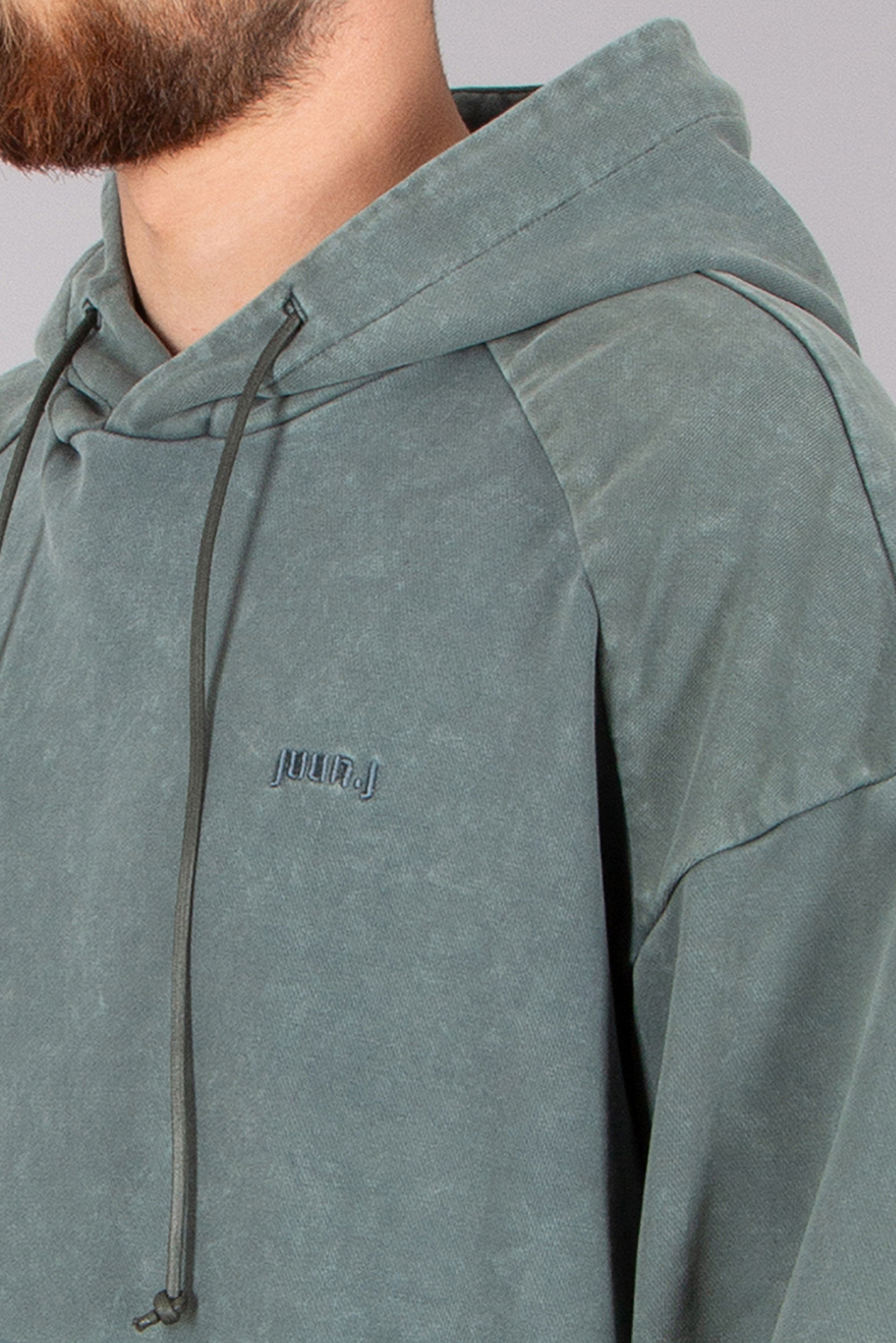 JUUN.J Loose Fit Language Mediator Cotton Hoodie