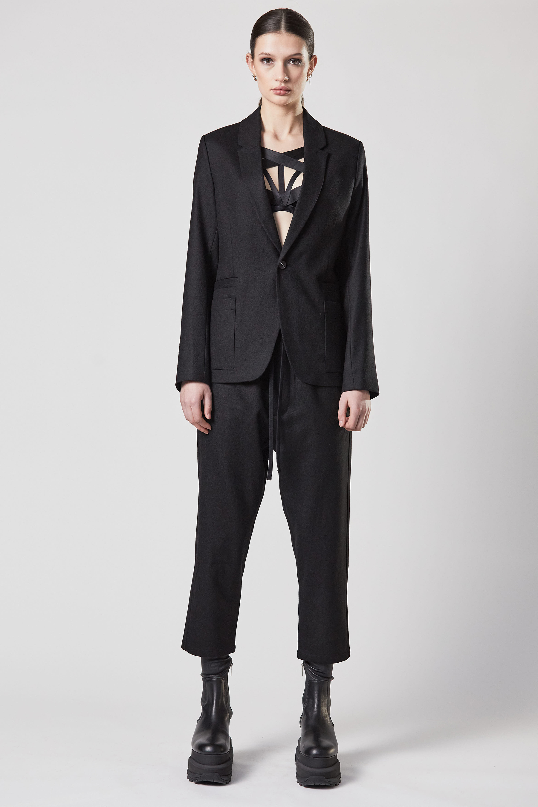 THOM KROM Low Crotch Wool Stretch Pants THOM KROM Low Crotch Wool Stretch Pants