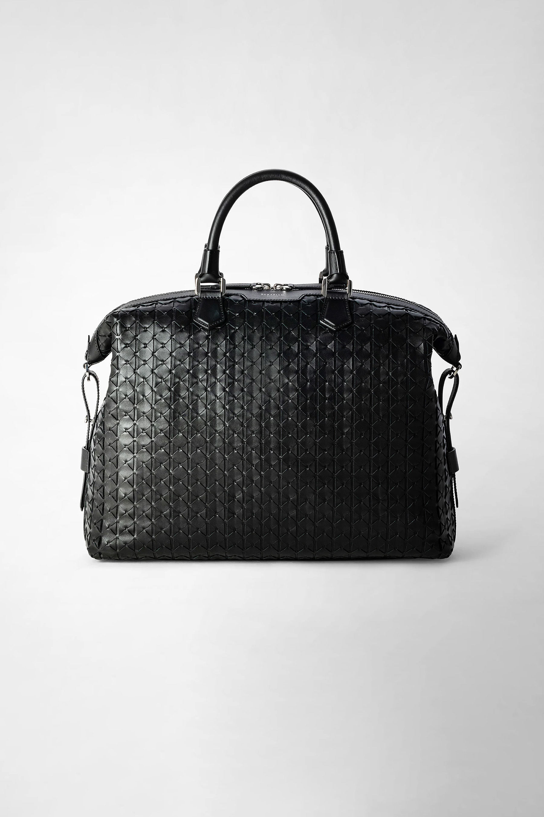 SERAPIAN Mosaico Leather Briefcase SERAPIAN Mosaico Leather Briefcase