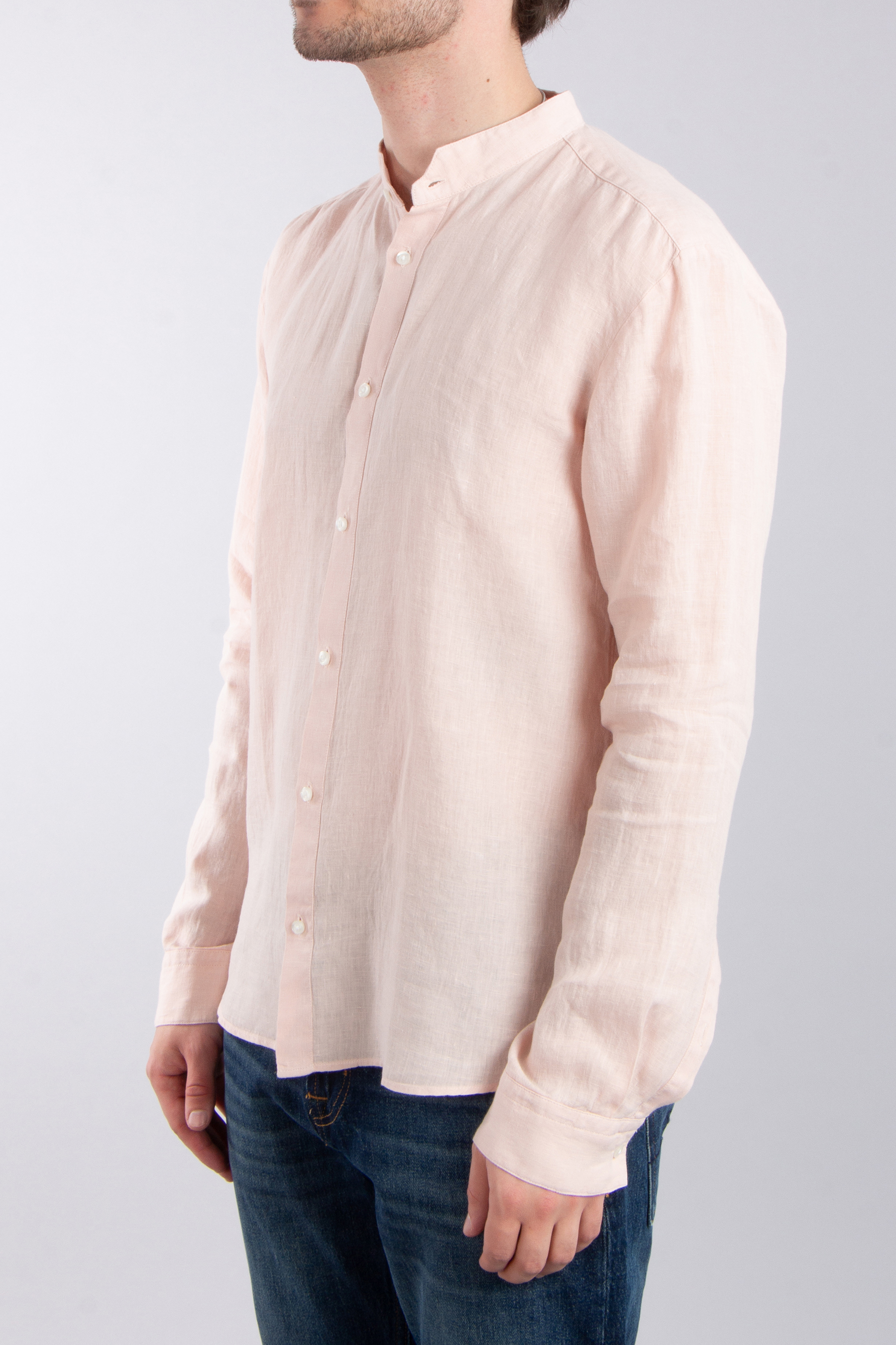 HUGO Slim Fit Linen Shirt Elvory 