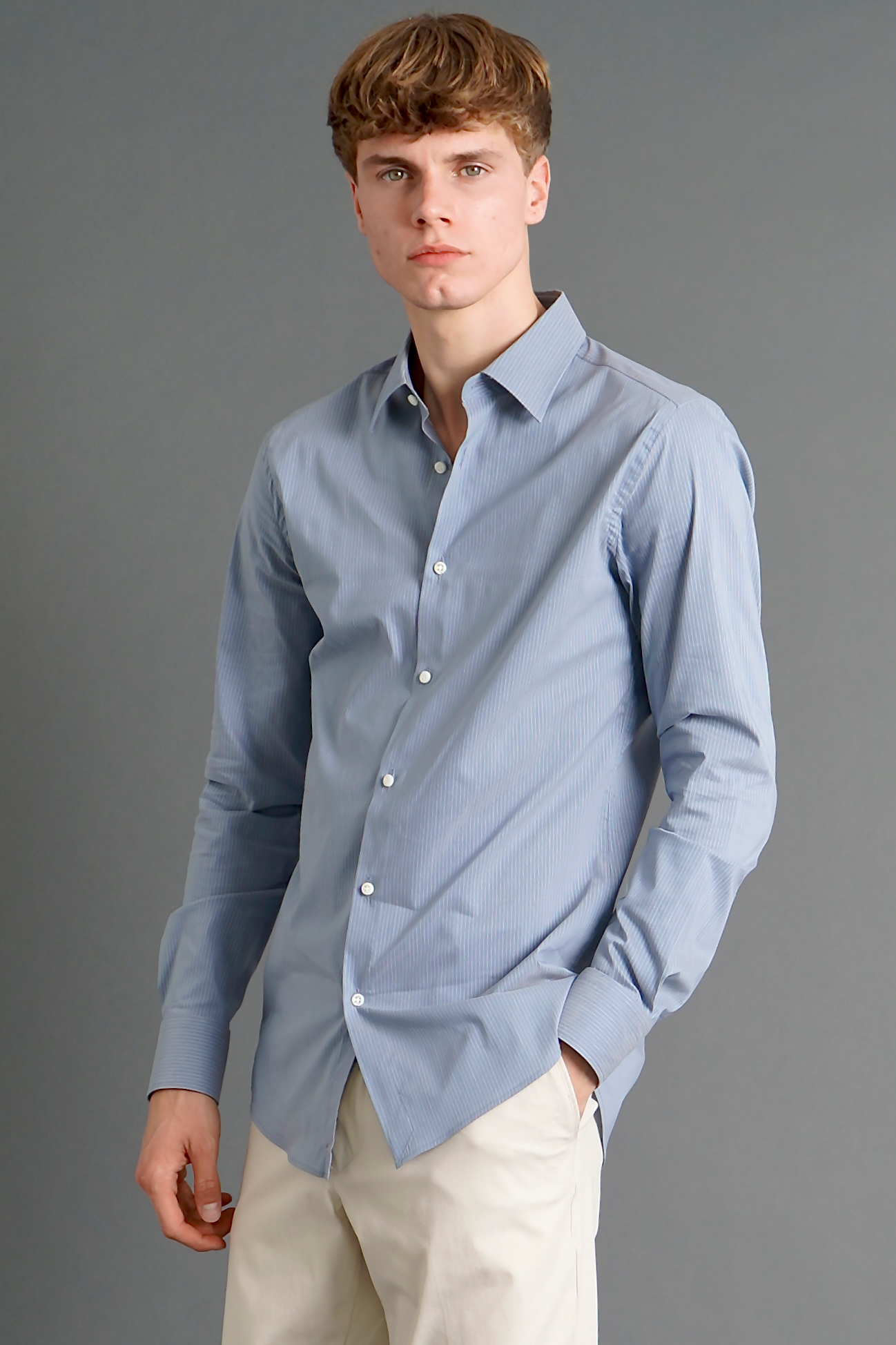 BOSS Cotton Stretch Shirt L-Hays-Kent BOSS Cotton Stretch Shirt L-Hays-Kent