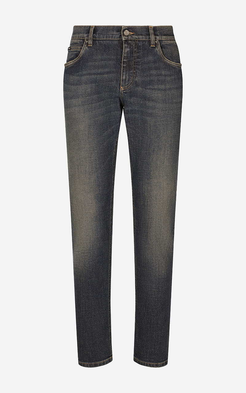 DOLCE & GABBANA Regular Cotton Stretch Jeans DOLCE & GABBANA Regular Cotton Stretch Jeans