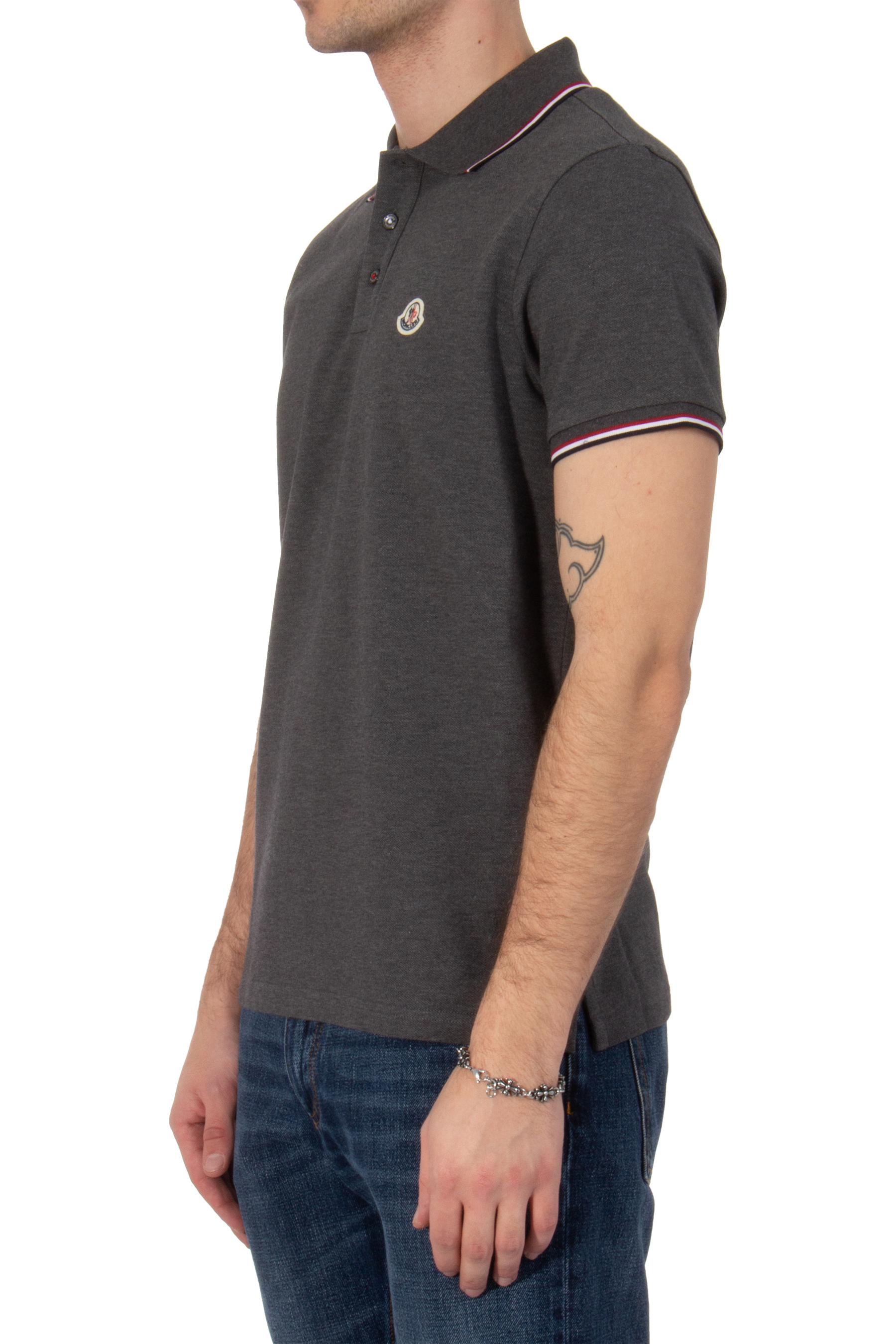 MONCLER Cotton Piqué Polo Shirt