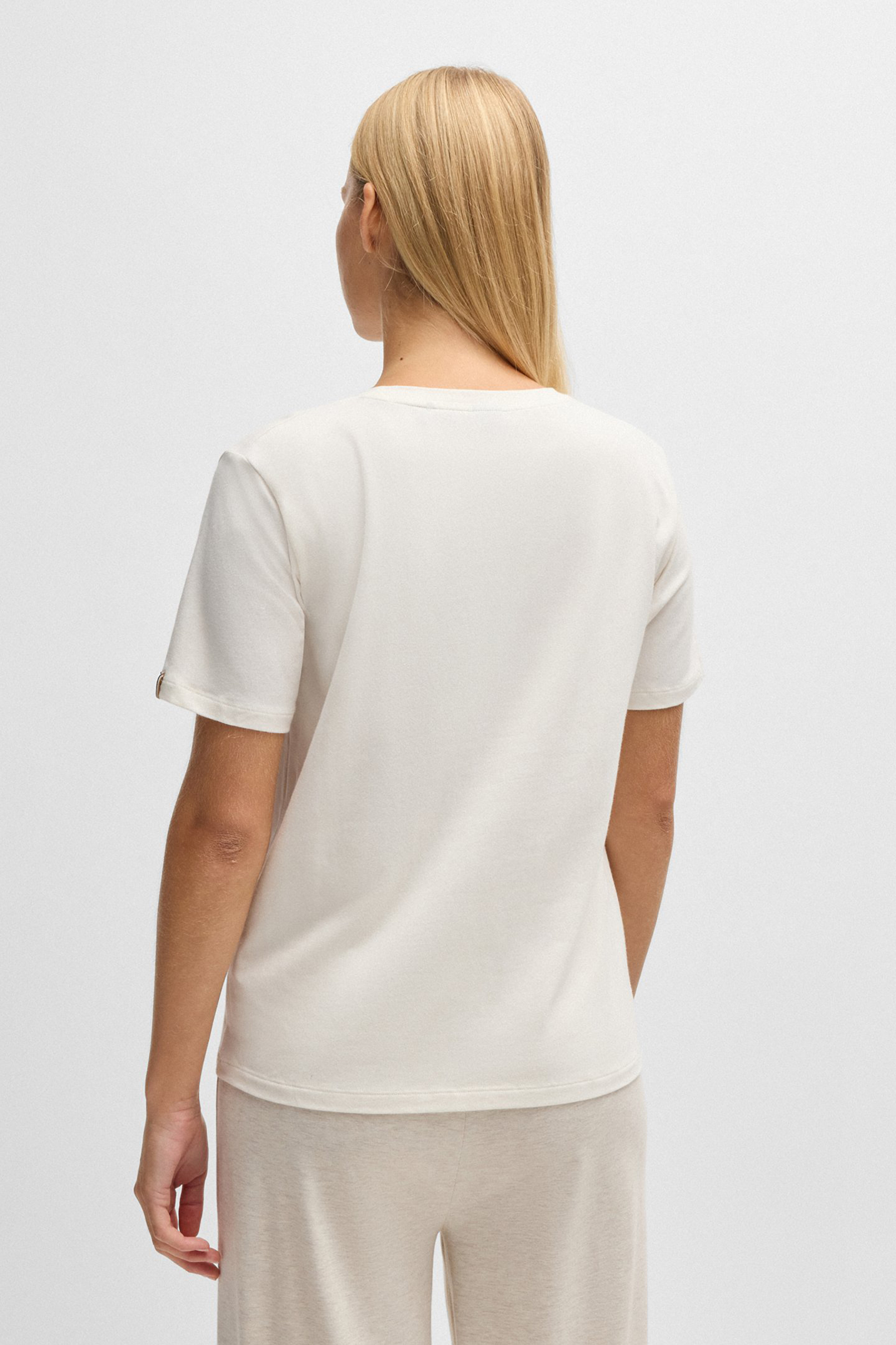 BOSS Regular Fit Stretch Cotton Jersey Pyjama T-Shirt CI_T-Shirt T-shirt, Bluse, Erwachsener, Person, Frau