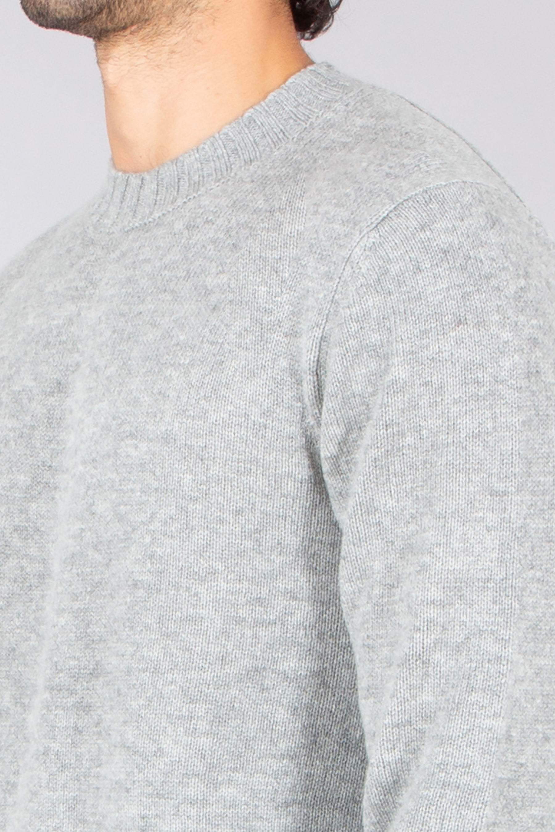 ALLUDE Regular Fit Virgin Wool-Cashmere Blend Round Neck Sweater Strickwaren, Pullover, Erwachsener, Mann, Person