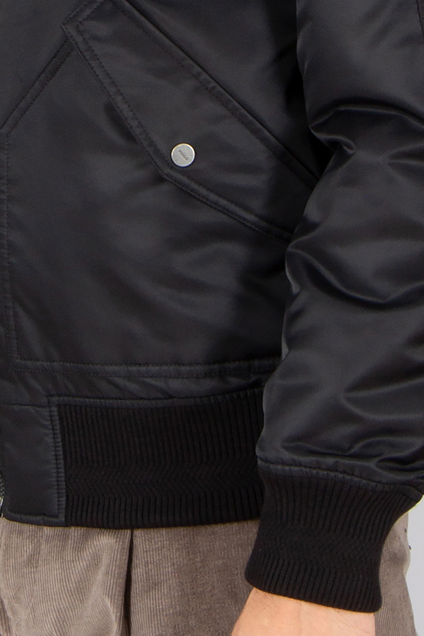 HUGO Oversized Recycled Nylon Bomber Jacket Balamo Bekleidung, Mantel, Jacke