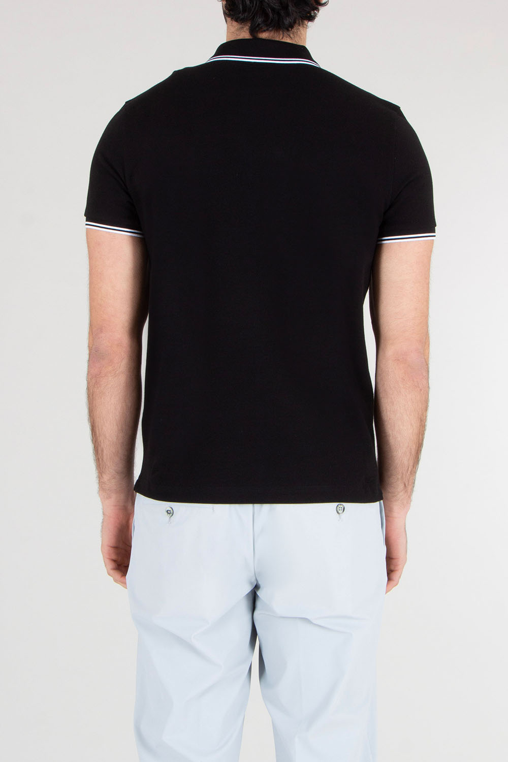 MONCLER Slim Fit Cotton Piqué Polo Shirt