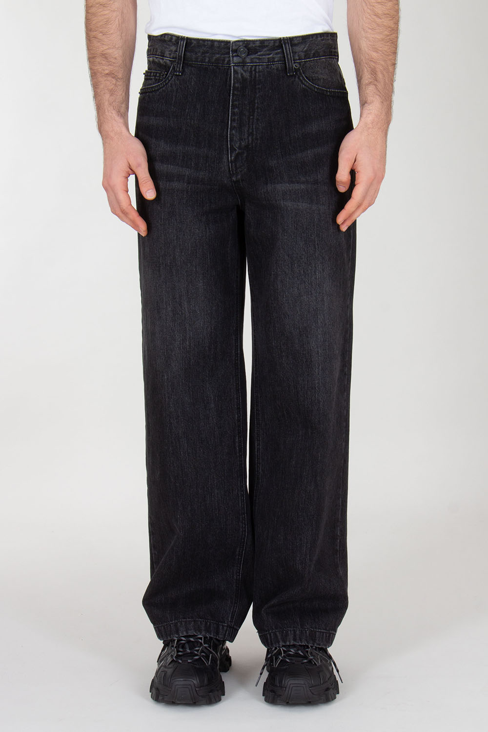 JUNN.J Wide Leg washed Denim Jeans
