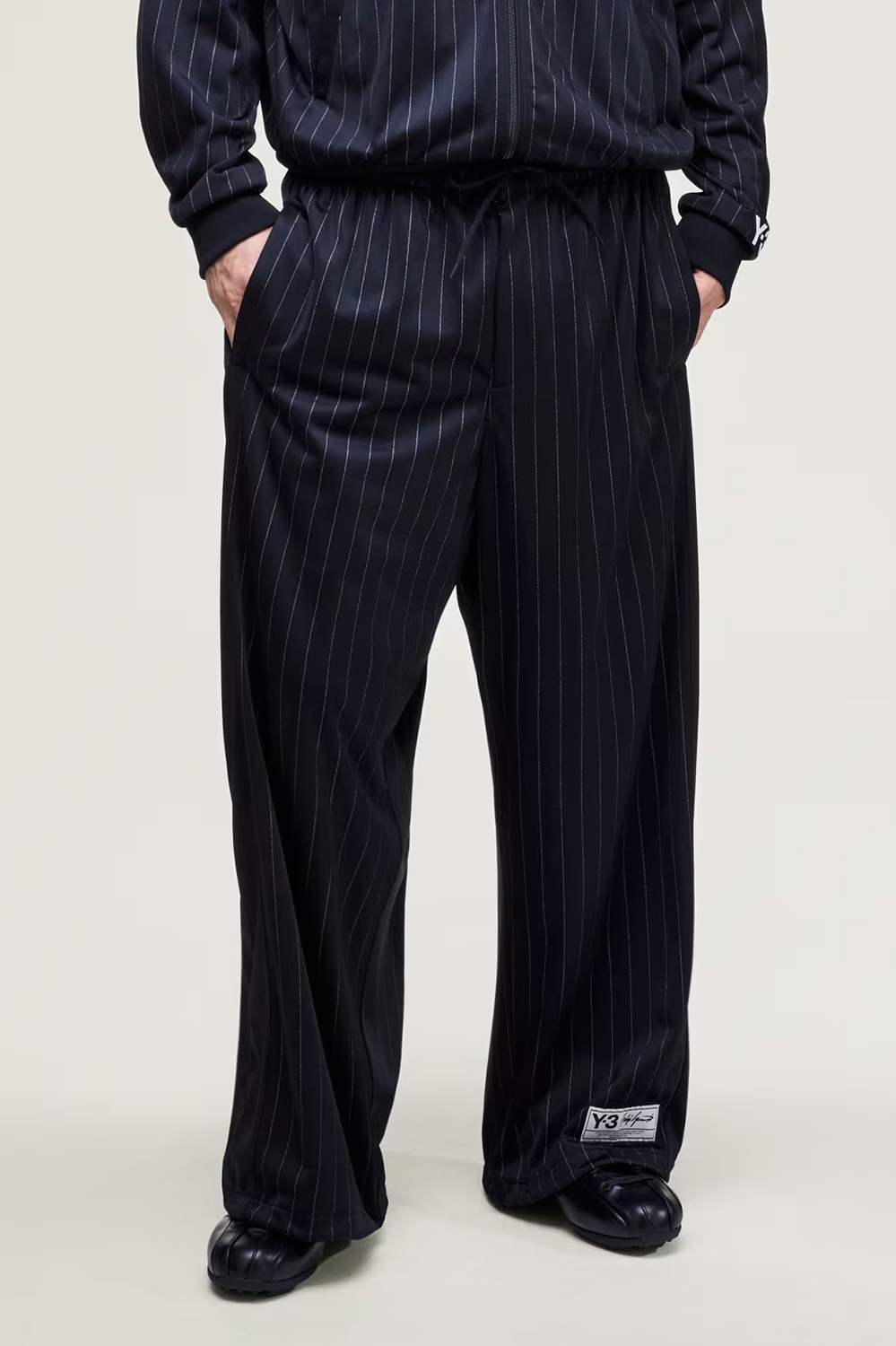 Y-3 Loose Fit Pinstripe Basketball Track Pants