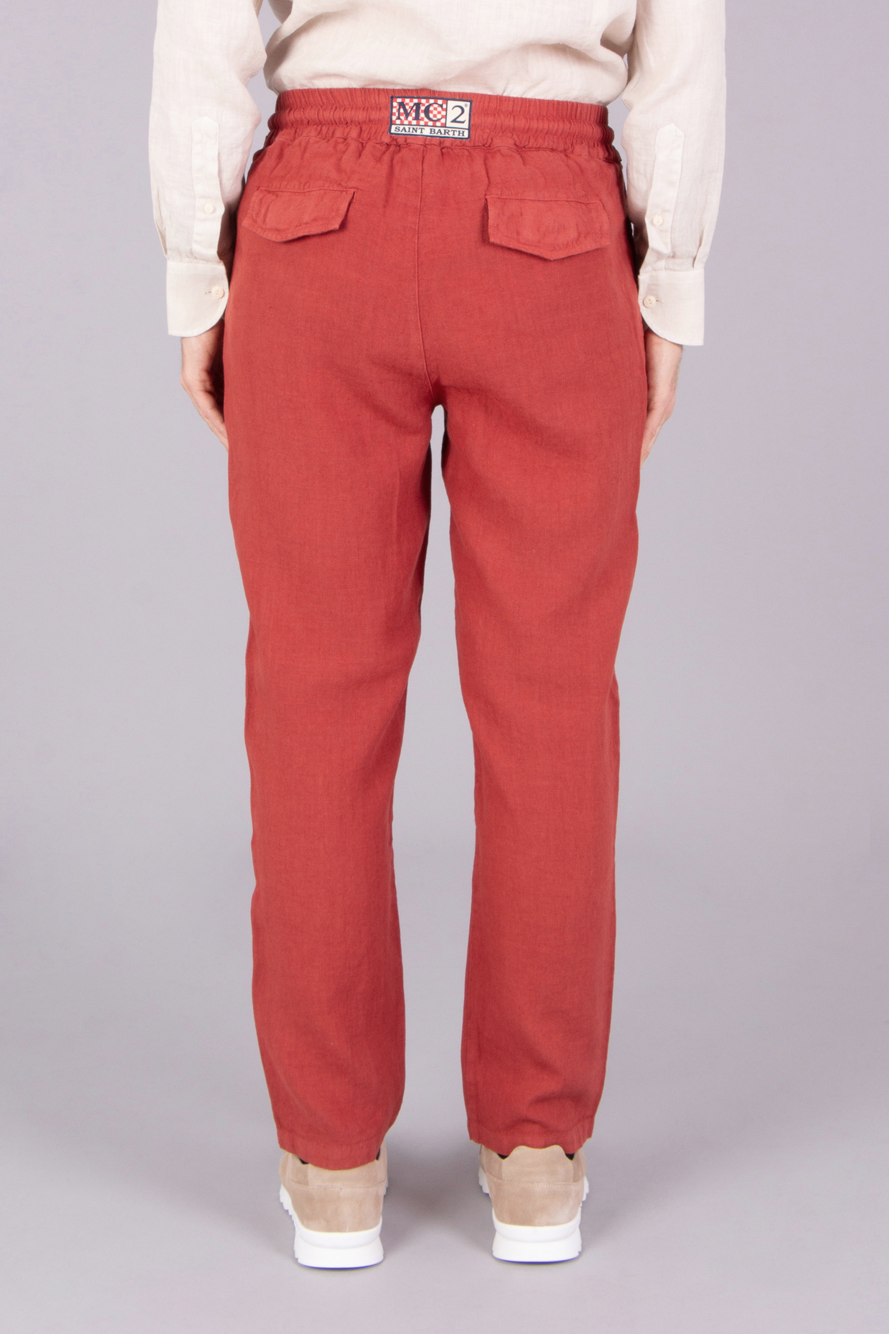MC 2 SAINT BARTH Comfort Fit Linen Pants Calais MC 2 SAINT BARTH Comfort Fit Linen Pants Calais