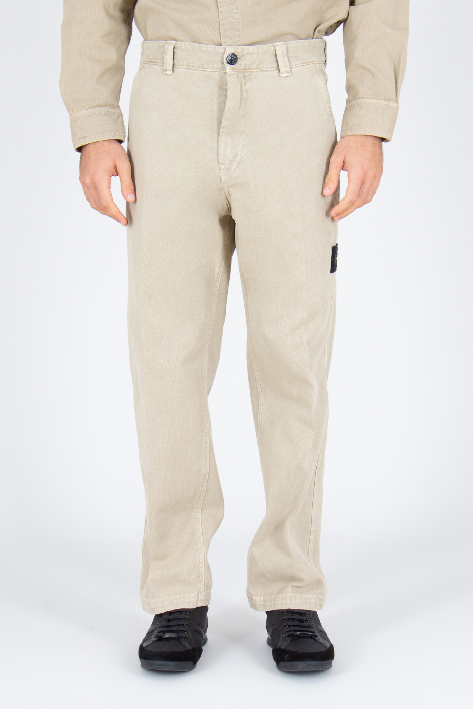 Hosen, Khaki, Leinen, Mann, Person