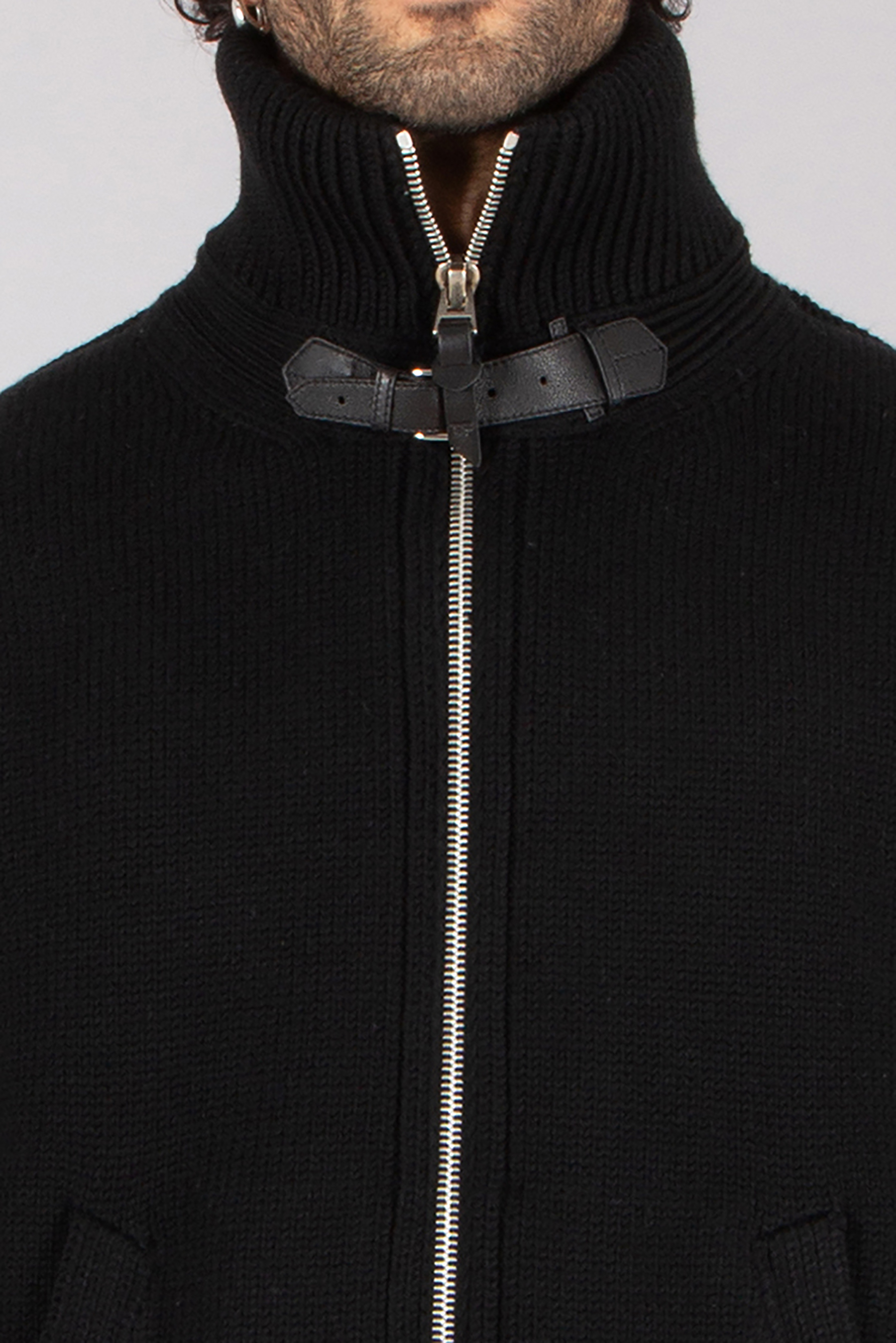 TOM FORD Regular Fit Wool Zip Cardigan Mantel, Jacke, Erwachsener, Mann, Person