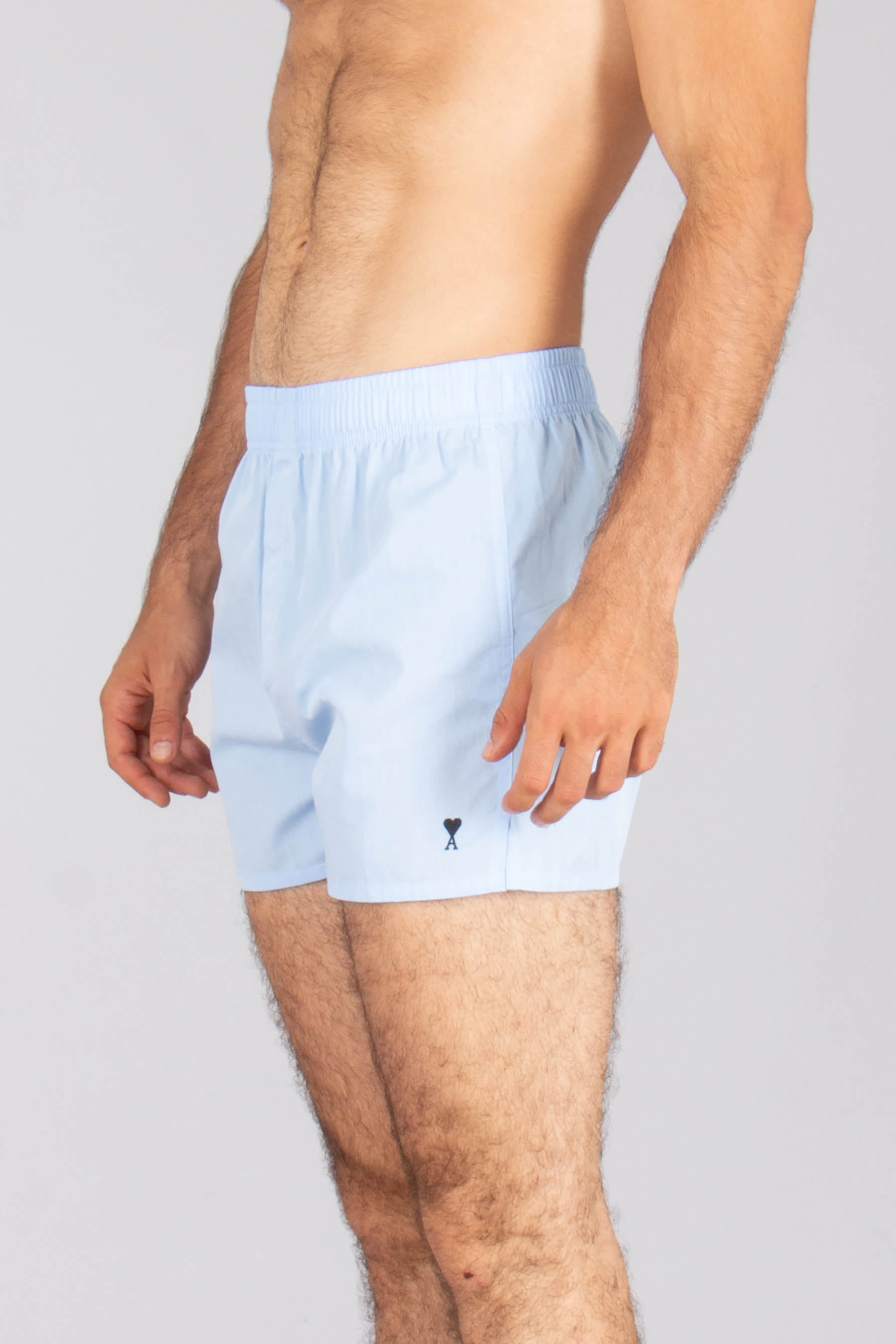 AMI PARIS Relaxed Fit Ami De Coeur Cotton Boxer Shorts Kurze Hose, Erwachsener, Männlich, Mann, Person