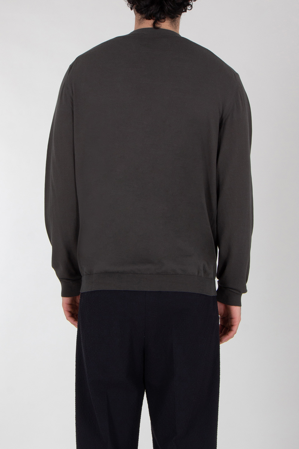 ROBERTO COLLINA Lightweight Cotton Knitted Cardigan