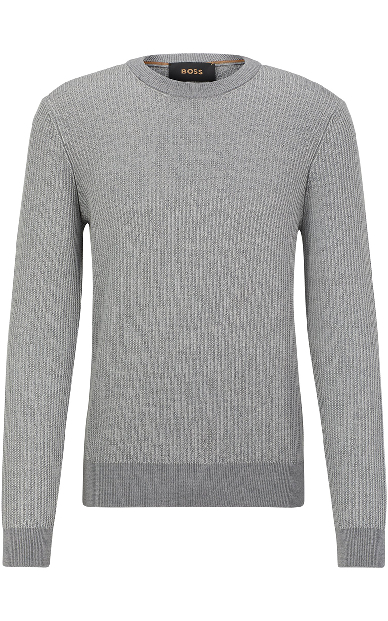 BOSS Virgin Wool And Silk Sweater L-Orfeo BOSS Virgin Wool And Silk Sweater L-Orfeo