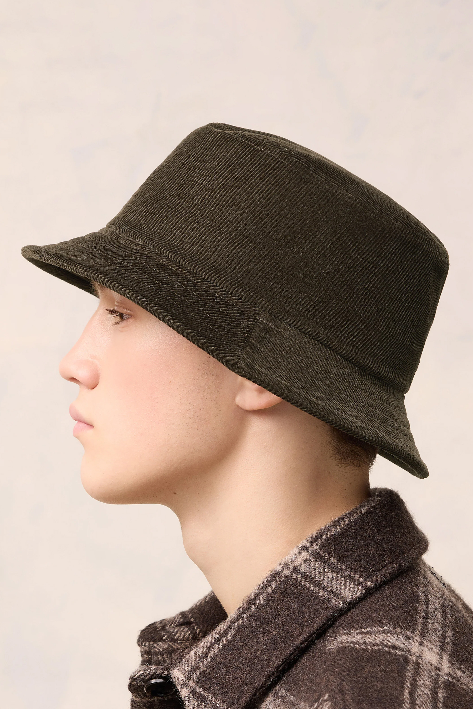 AMI PARIS Embroidered Cotton Corduroy Bucket Hat AMI PARIS Embroidered Cotton Corduroy Bucket Hat