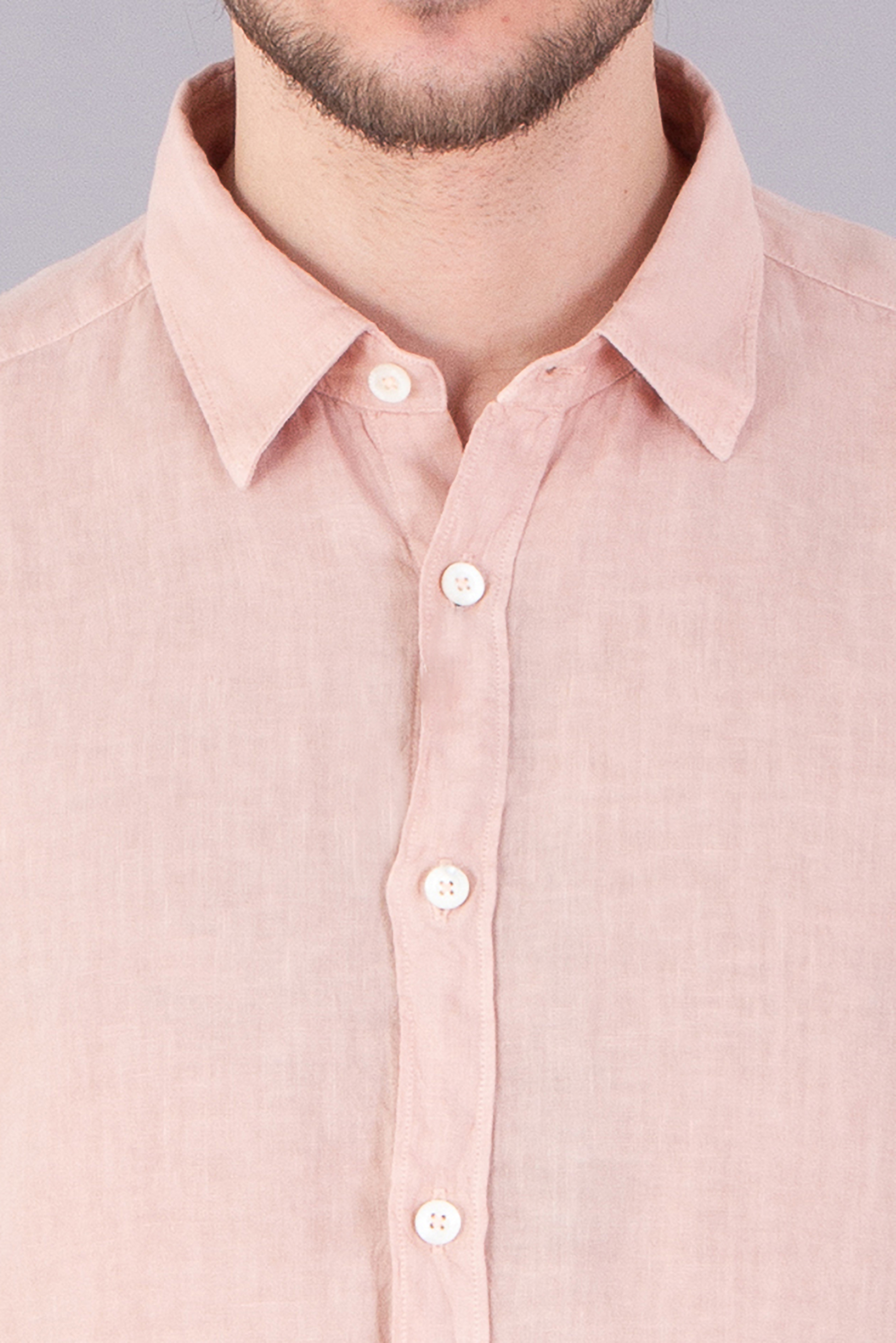 CANALI Regular Fit Linen Shirt CANALI Regular Fit Linen Shirt