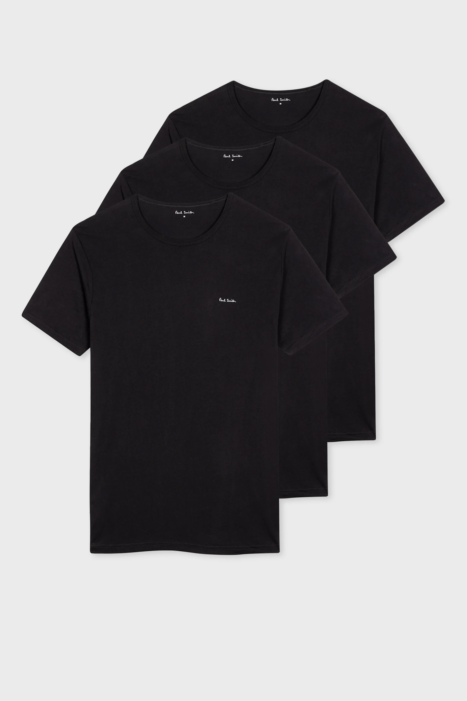 PAUL SMITH 3-Pack Organic Cotton Logo Lounge T-Shirts PAUL SMITH 3-Pack Organic Cotton Logo Lounge T-Shirts