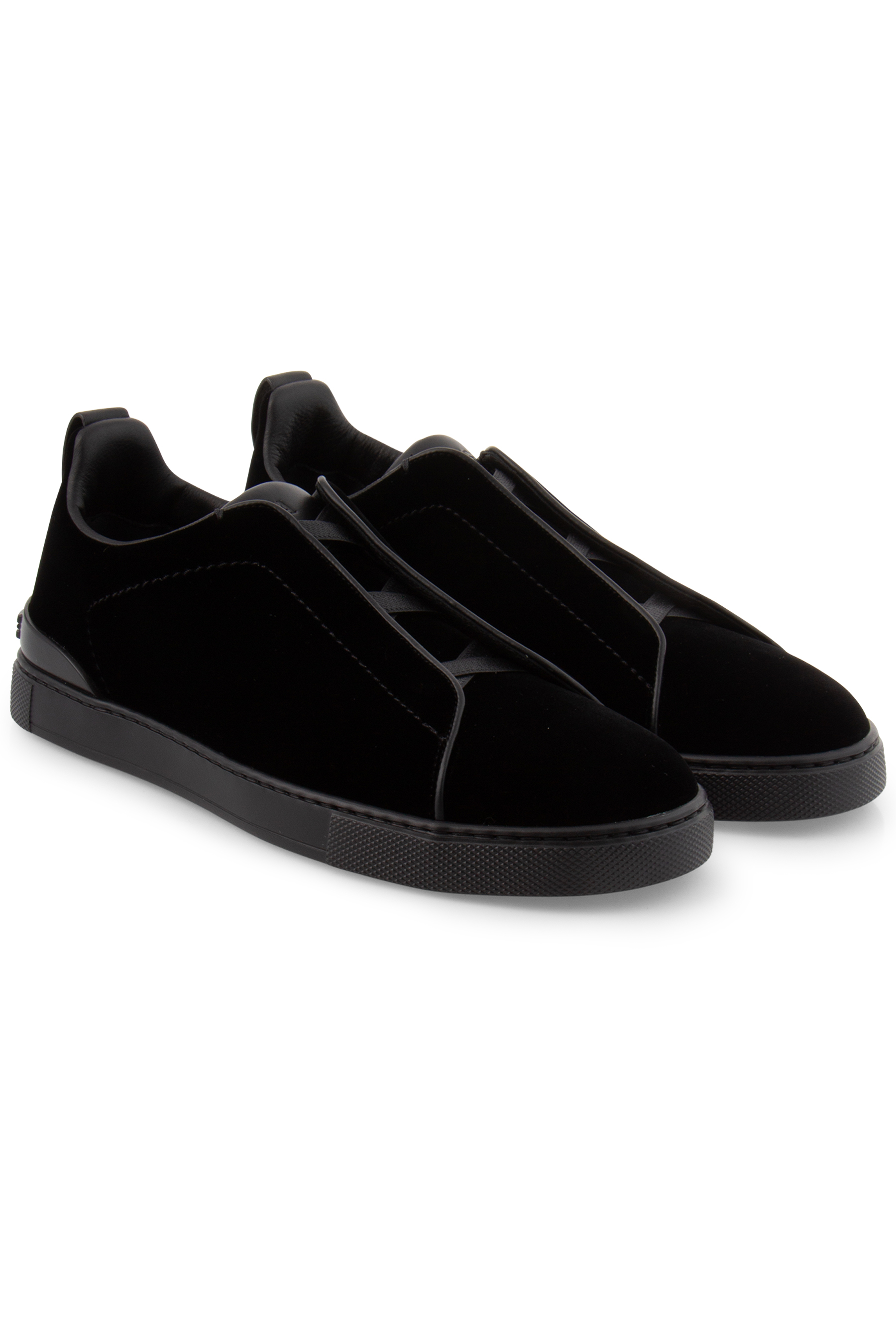 ZEGNA Velvet Sneakers Triple Stitch ZEGNA Velvet Sneakers Triple Stitch