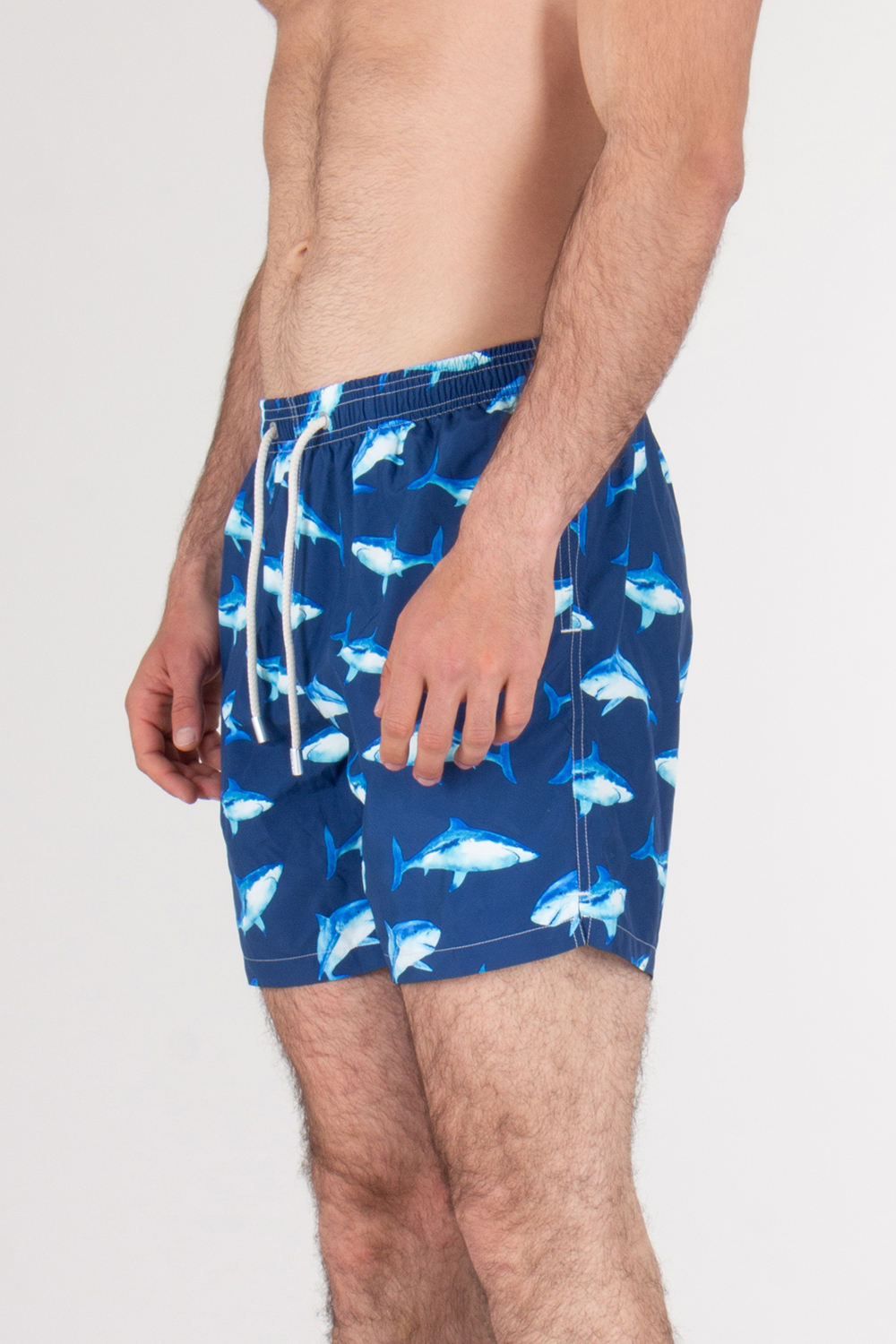 MC2 SAINT BARTH Recycled Polyester Lightning Shark Swim Shorts