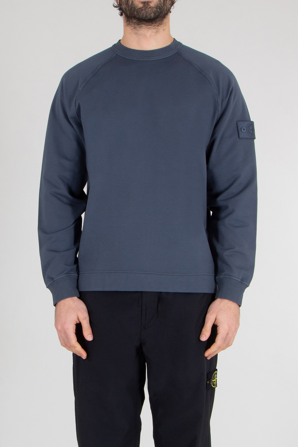 STONE ISLAND Regular Fit Ghost Piece Organic Cotton Stretch Fleece Sweatshirt
