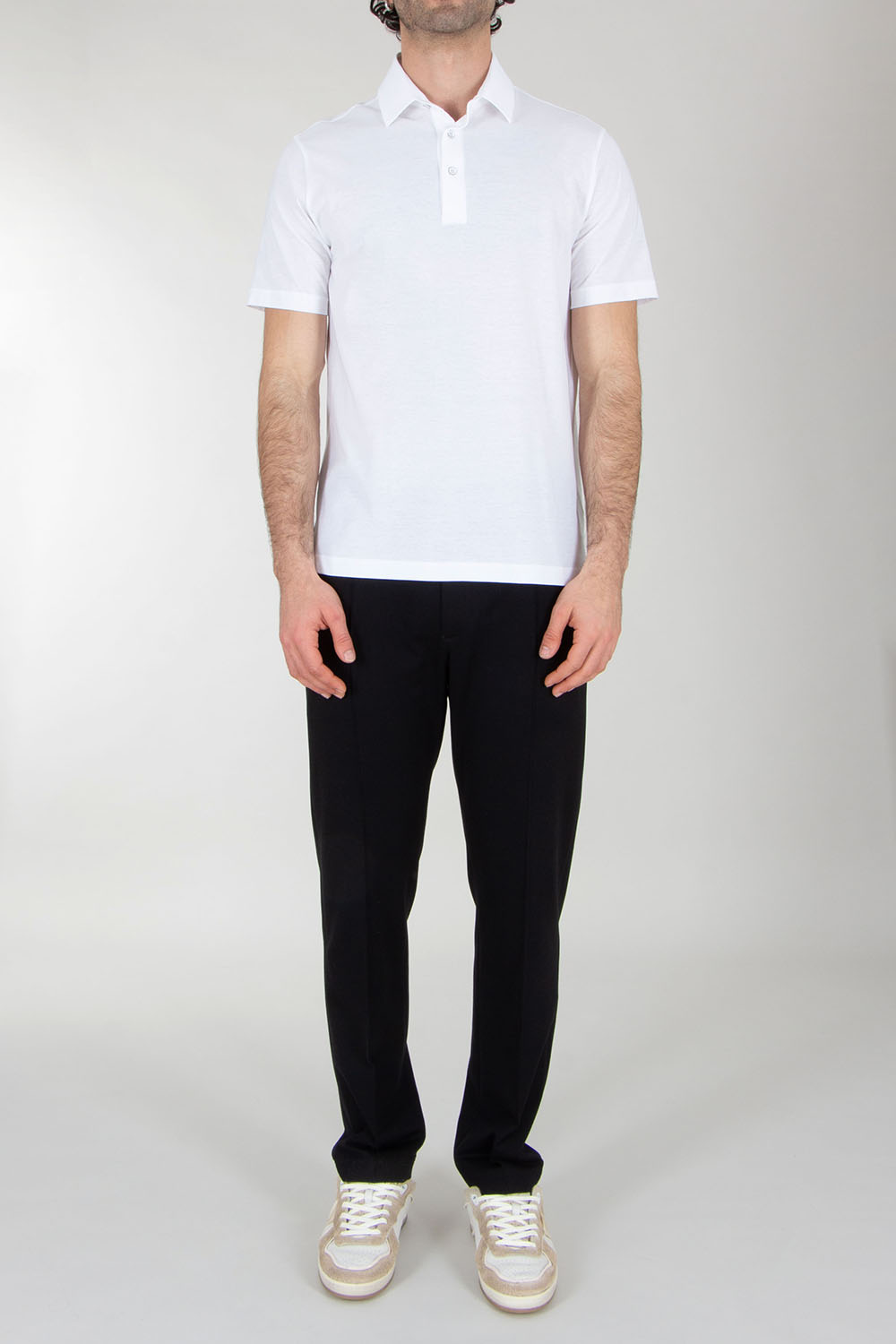 HERNO Regular Fit Cotton Polo Shirt 