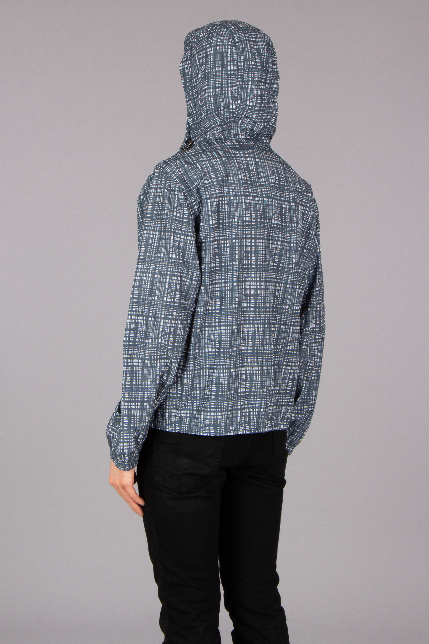 PAL ZILERI Regular Fit Printed Technical Fabric Hooded Jacket PAL ZILERI Regular Fit Printed Technical Fabric Hooded Jacket