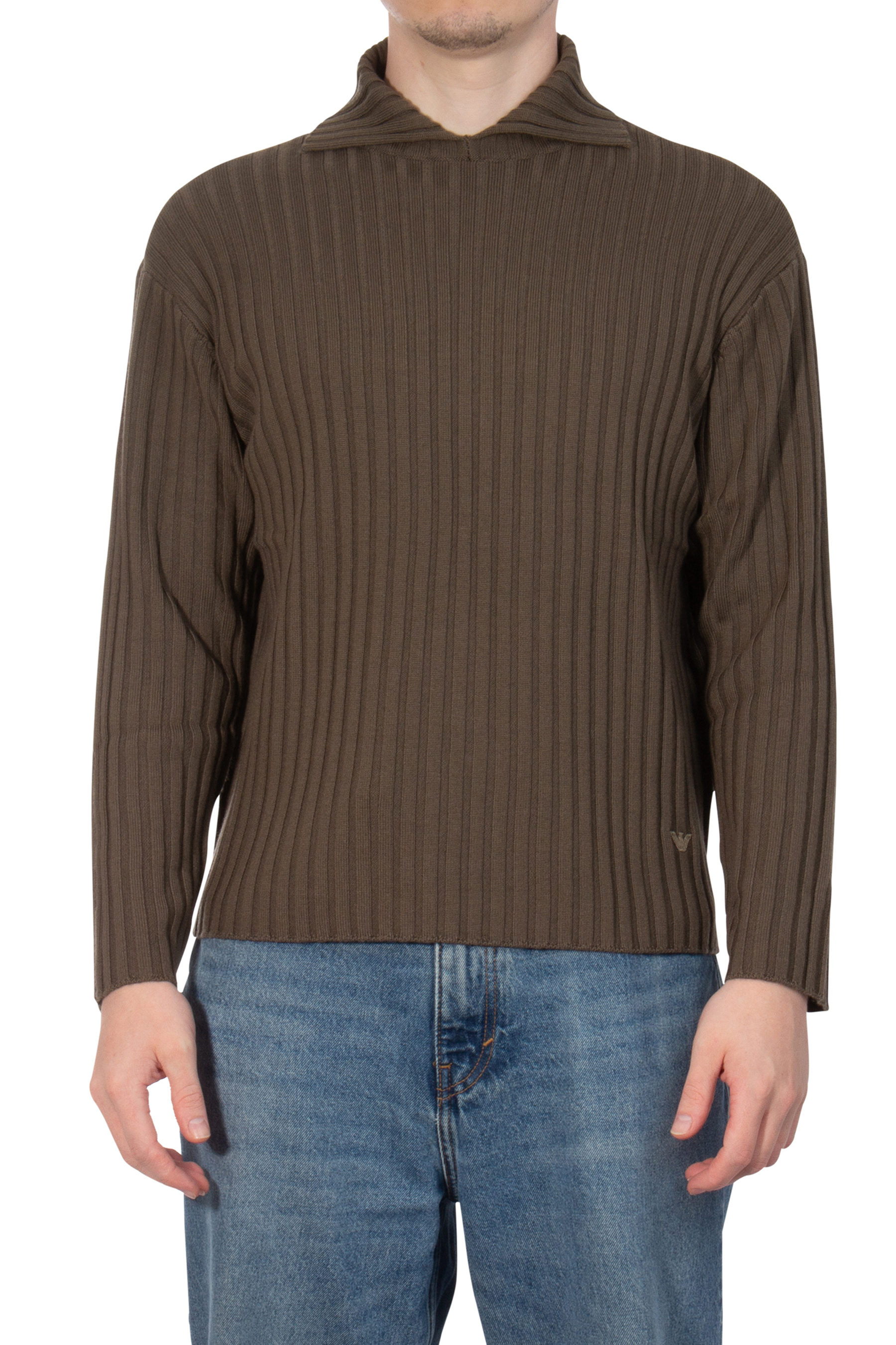 EMPORIO ARMANI Virgin Wool Knit Sweater | XL | 6R1MXE1MNEZ0440//XL