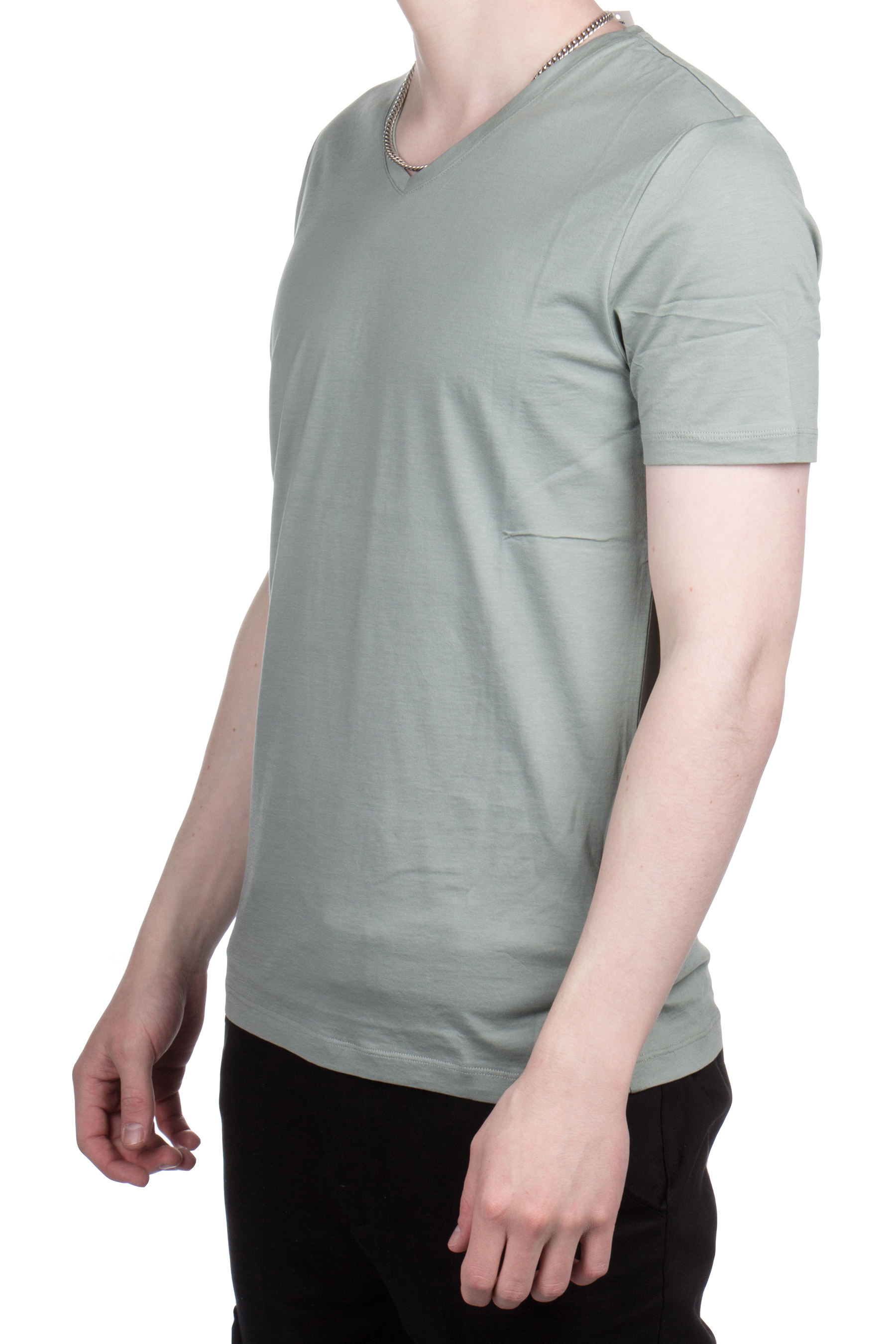 TRUSTED HANDWORK Supima V-Neck T-Shirt Boston