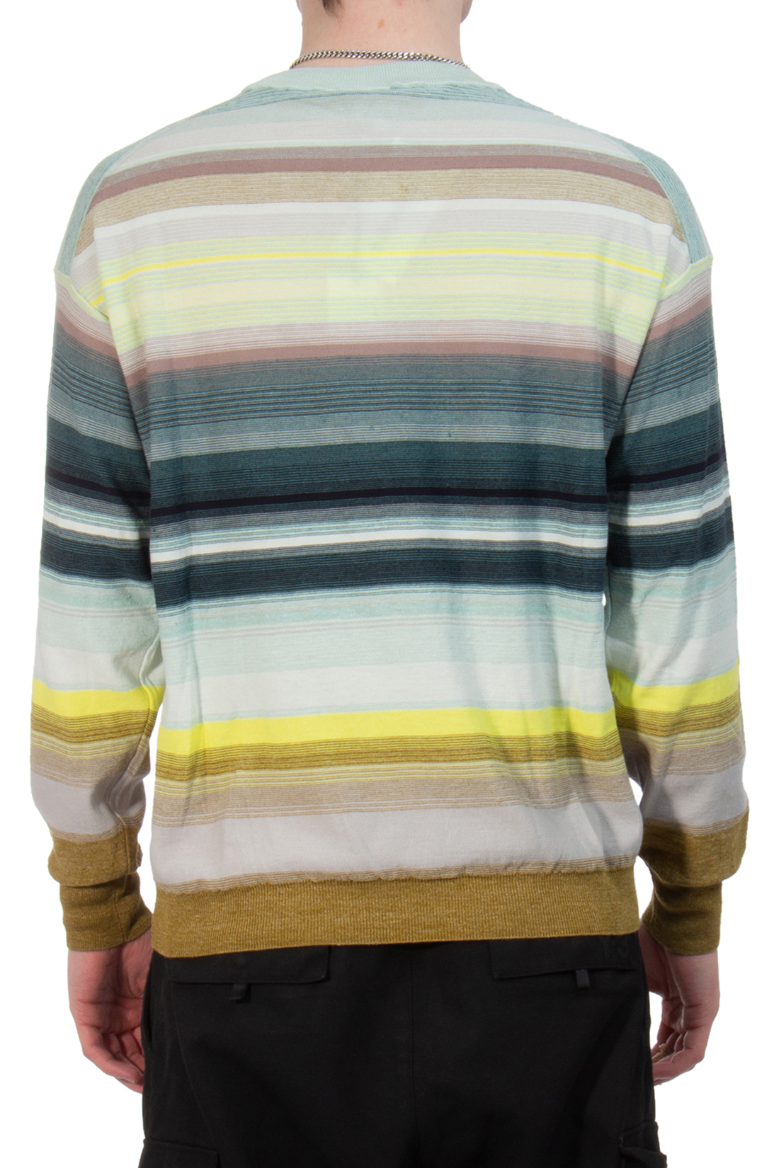 PAUL SMITH Striped Organic Cotton & Linen Sweater