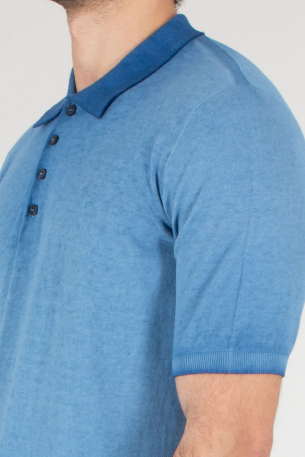 AROVESCIO Regular Fit Cotton Knit Polo