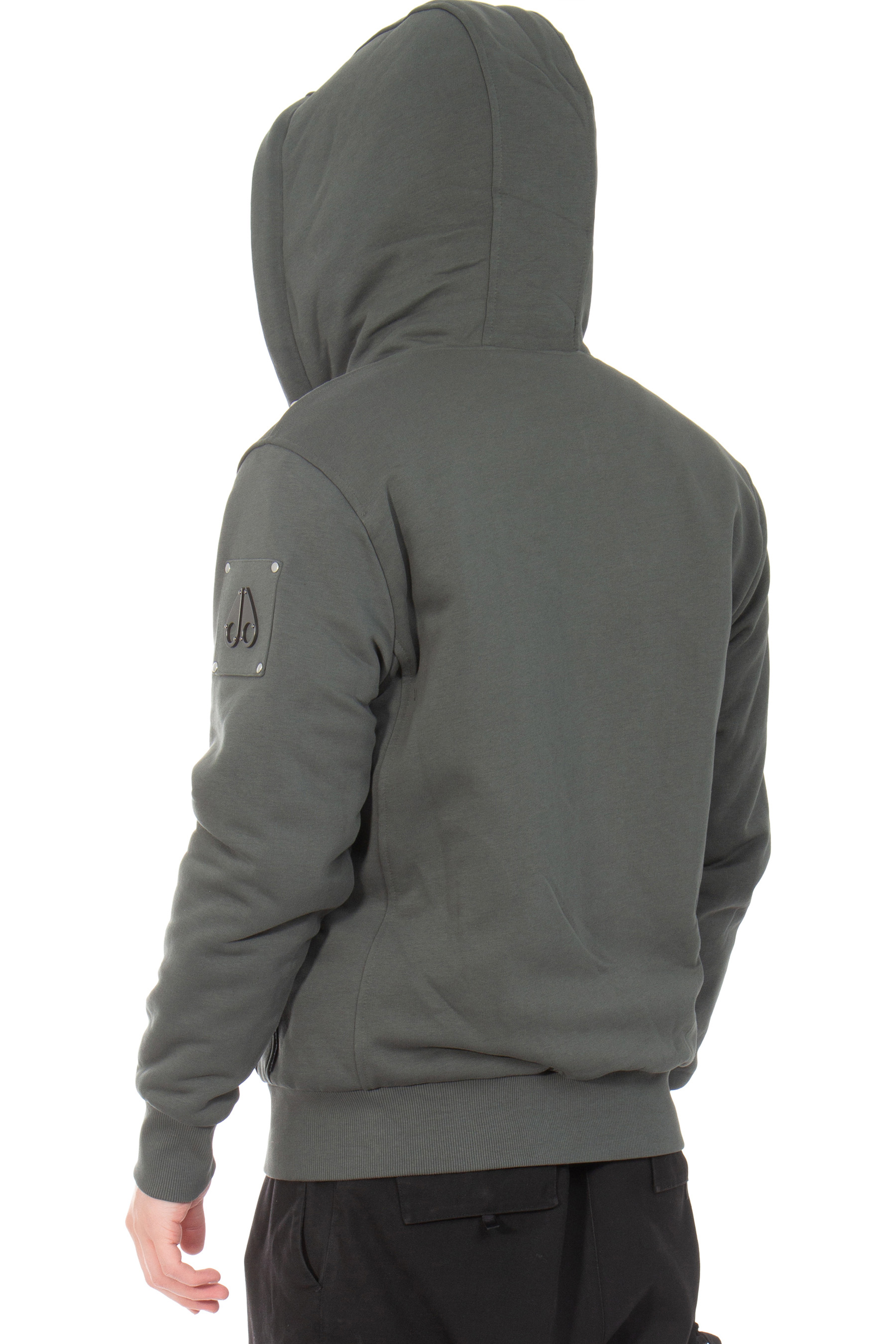 MOOSE KNUCKLES Padded Cotton Blend Zip Hoodie Classic Bunny