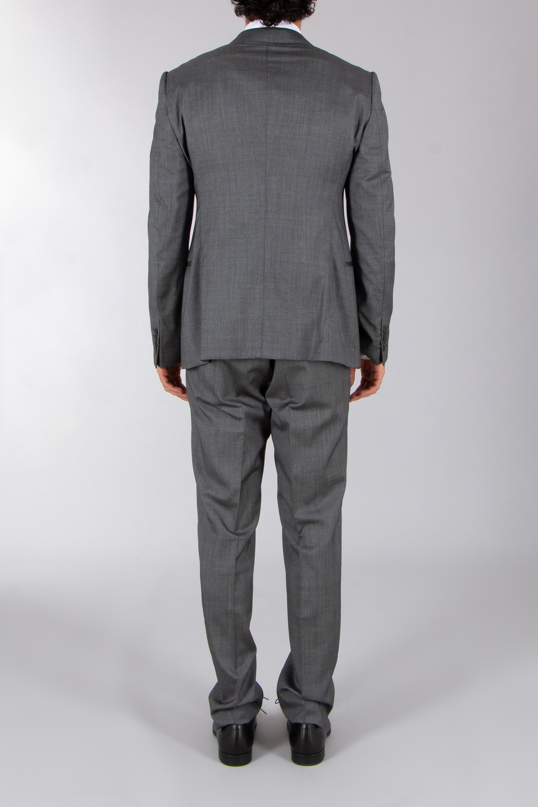 EMPORIO ARMANI Regular Fit Micro Pattern Virgin Wool-Silk-Jacquard Suit Executive Line Formelle Kleidung, Anzug, Erwachsener, Mann, Person