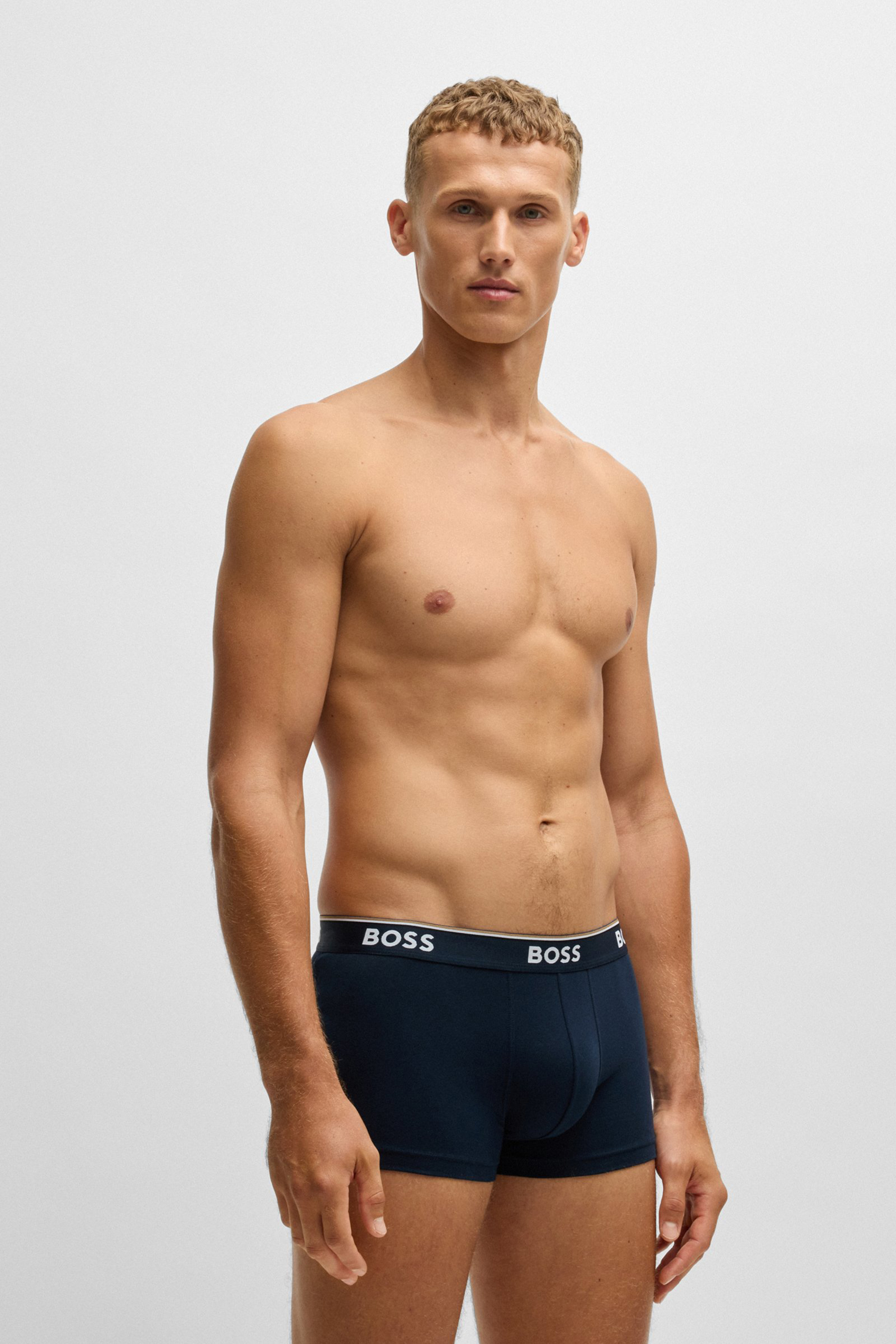 BOSS 3-Pack Cotton Stretch Trunks Power BOSS 3-Pack Cotton Stretch Trunks Power
