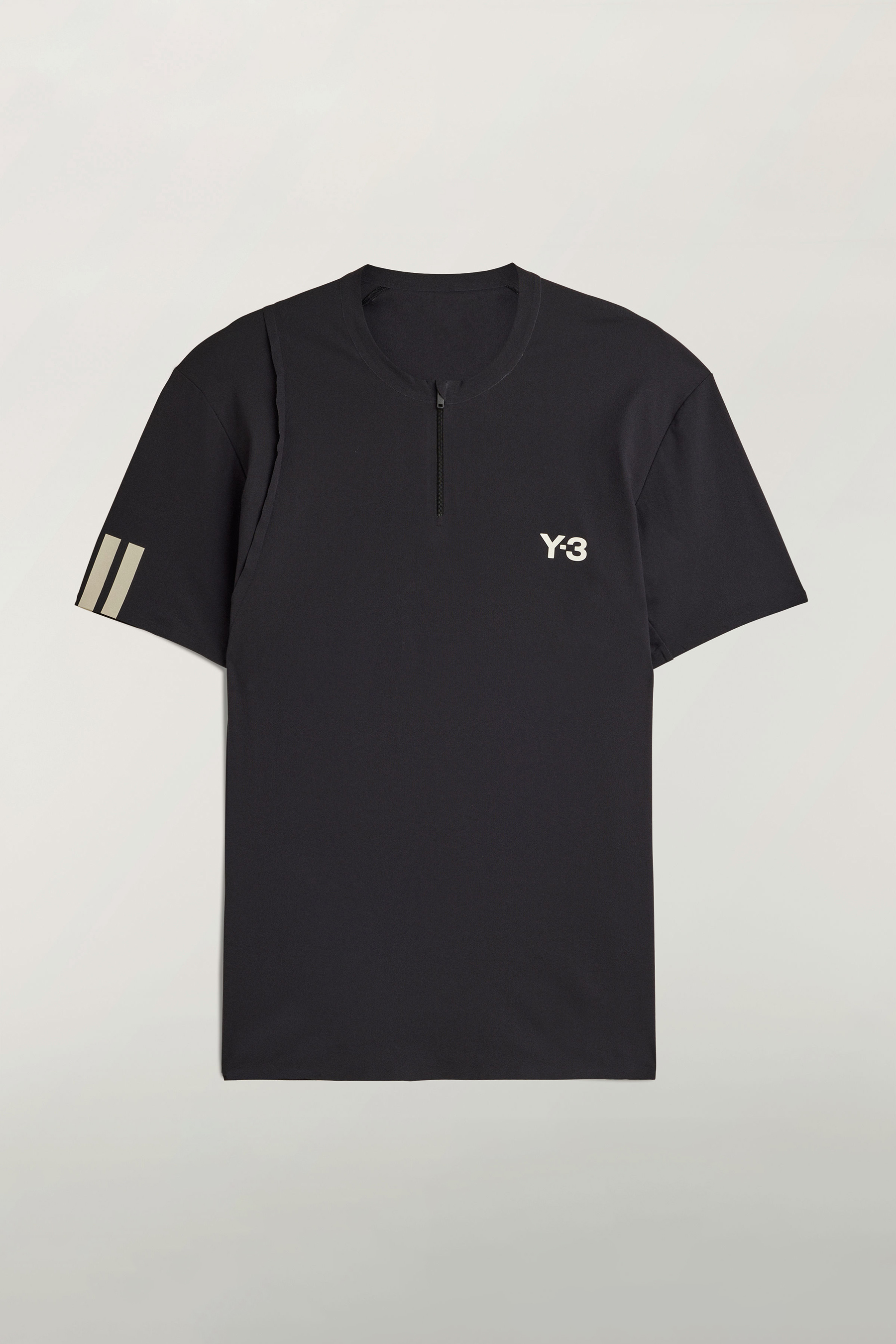 Y-3 Regular Fit Printed Recycled Nylon Blend Climacool Tennis Pro FreeLift Zip T-Shirt Bekleidung, T-shirt