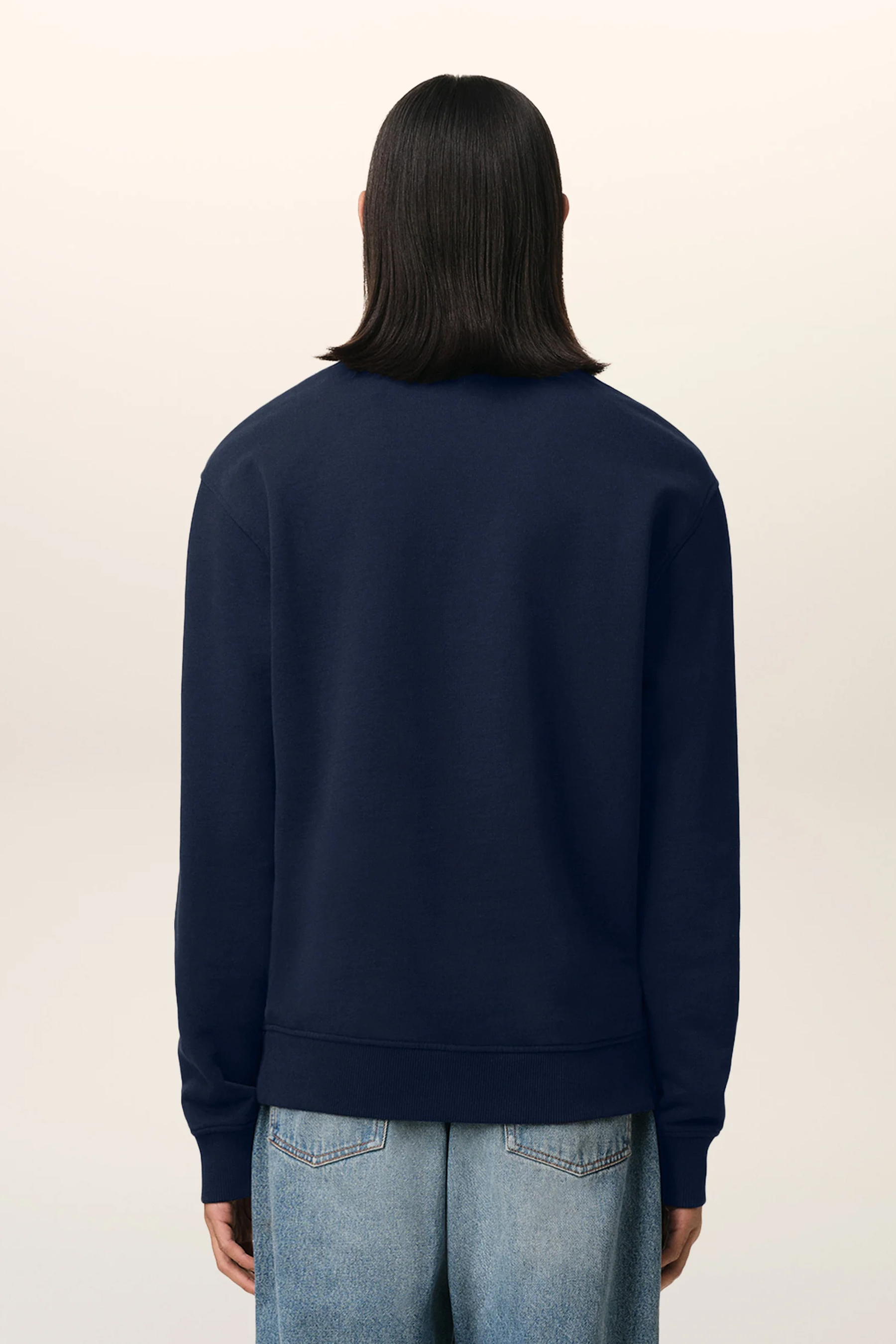 AMI PARIS Classic Fit Ami De Coeur Organic Cotton Fleece Sweatshirt AMI PARIS Classic Fit Ami De Coeur Organic Cotton Fleece Sweatshirt