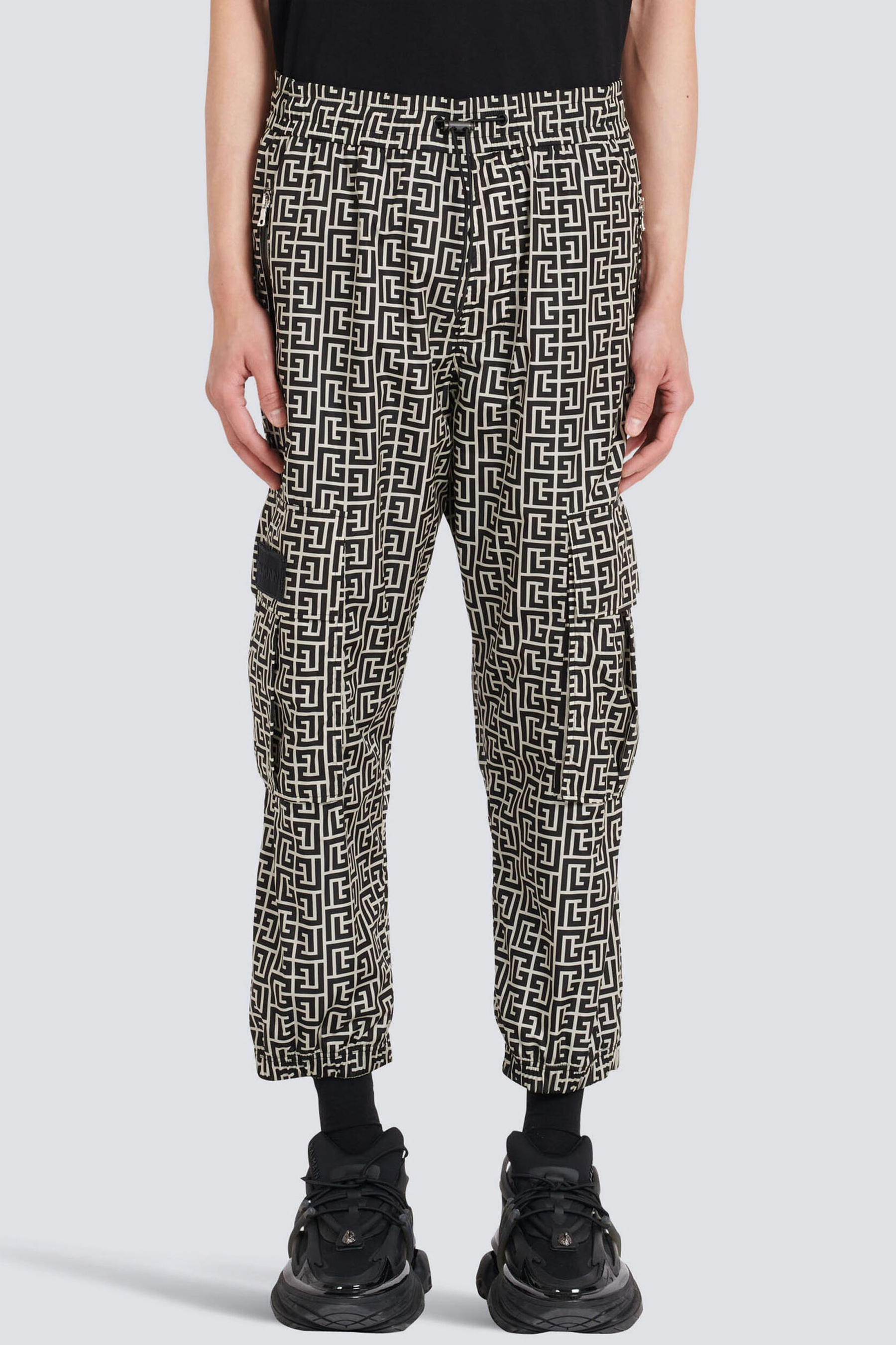 BALMAIN Monogram Cargo Pants BALMAIN Monogram Cargo Pants
